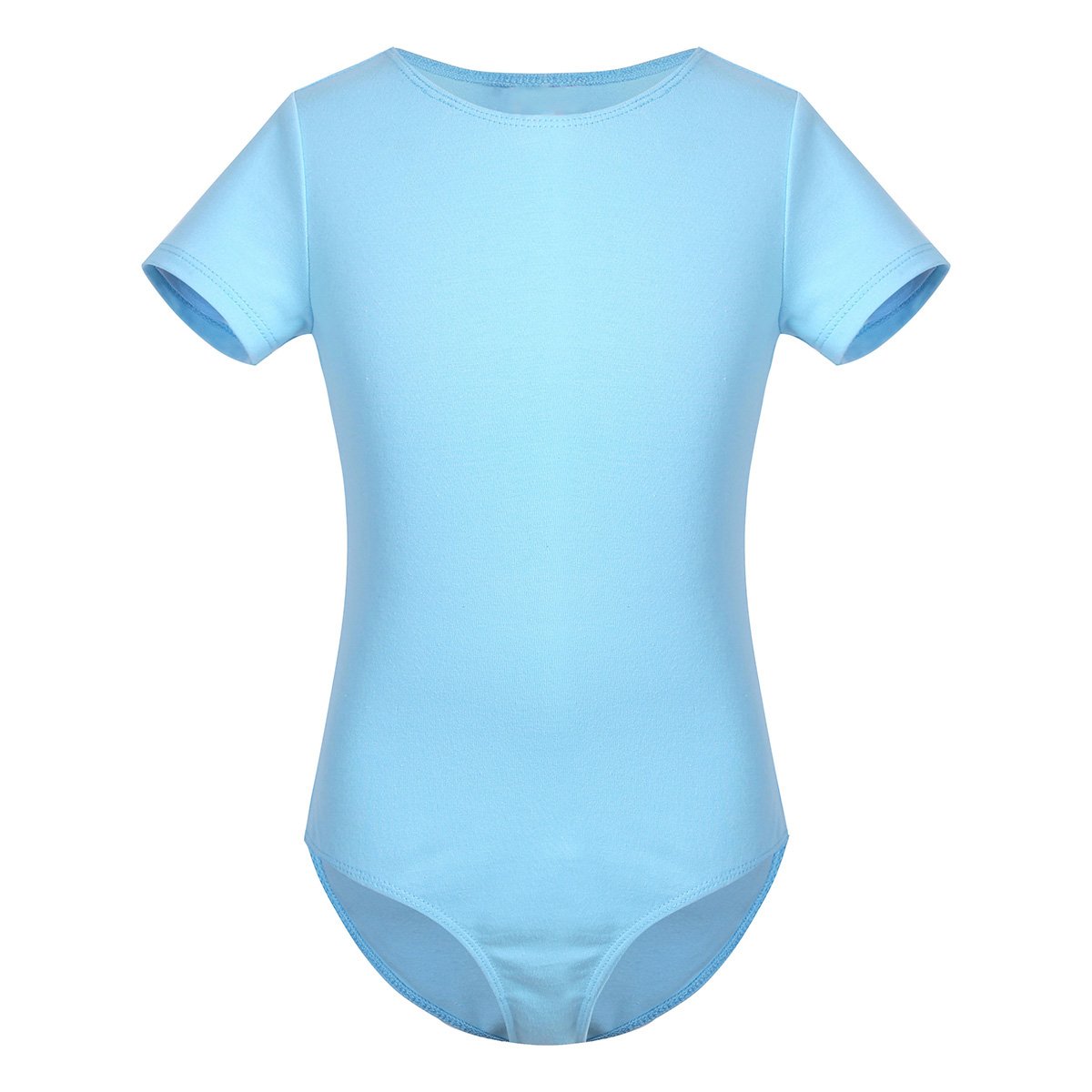 Girls Ballet Leotard with Chiffon Tutu Skirt - Classic Dancewear for Kids, Short Sleeve Athletic Leotard - Perfect for Ballet Class, Recitals & Dance Performances