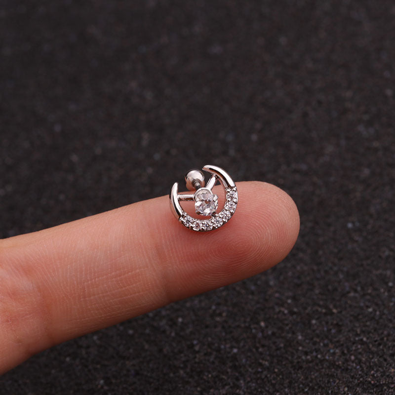 20G Cartilage Tiny Stud Hoop Earrings for Women | HSPJ1907 | Perfect for Daily Wear, Parties & Gifts