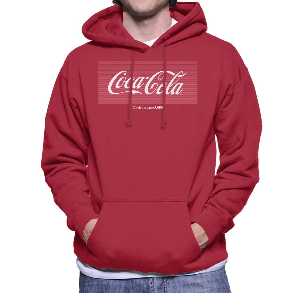 Men's Coca-Cola Hooded Sweatshirt - Soft Cotton Pullover with Front Pocket | Casual Wear, Street Style, Lounge Comfort