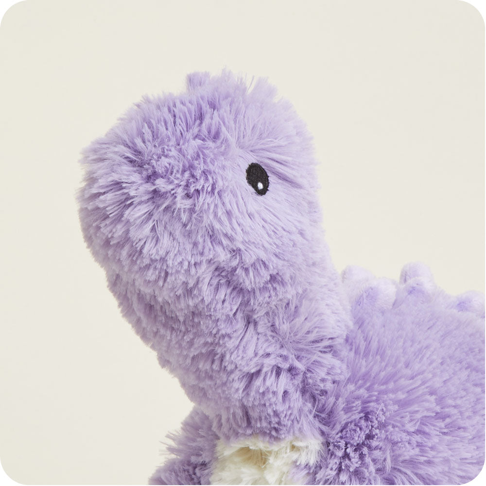Purple Long Neck Dinosaur Warmies - Soft Plush Heating Pad for Kids & Adults | Perfect for Stress Relief, Anxiety, and Cold Weather Comfort | Great for Bedtime, Travel, and Relaxation