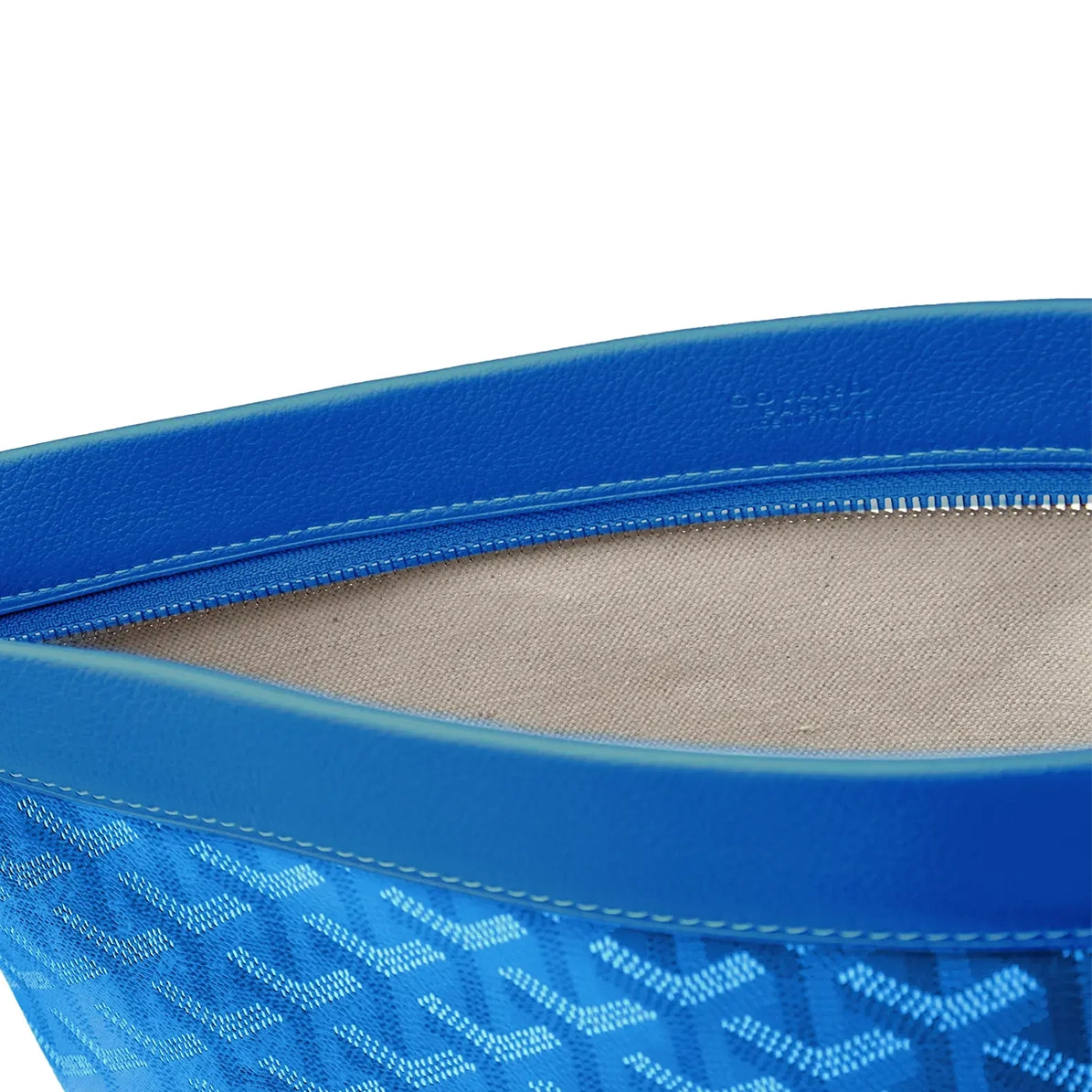Goyard Conti Sky Blue Leather Pouch - Luxury Crossbody Bag for Women - Perfect for Travel, Shopping & Everyday Use