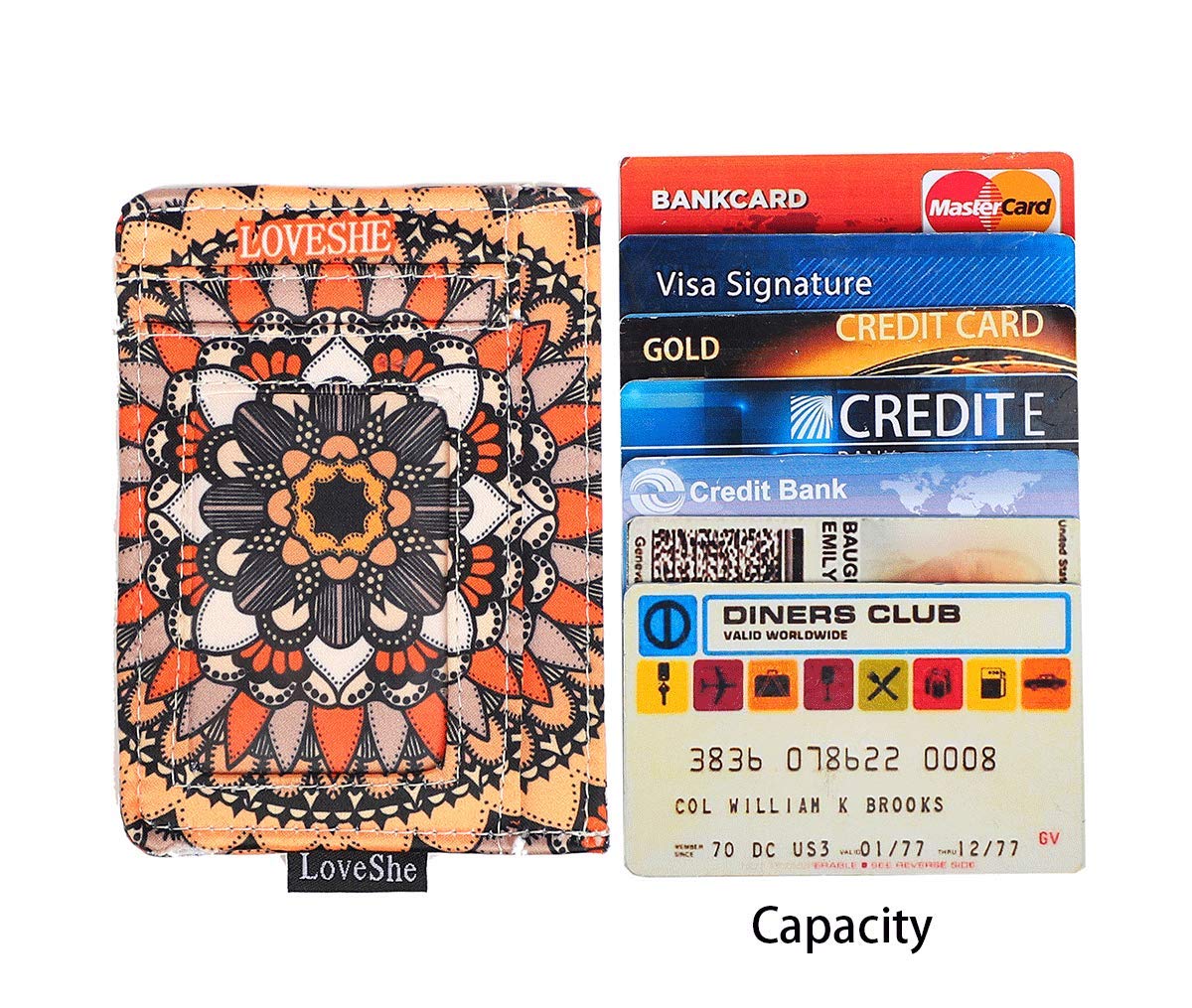RFID Blocking Credit Card Holder for Women - Stylish & Secure Wallet with Star Anise Flower Design | Perfect for Travel, Shopping & Everyday Use