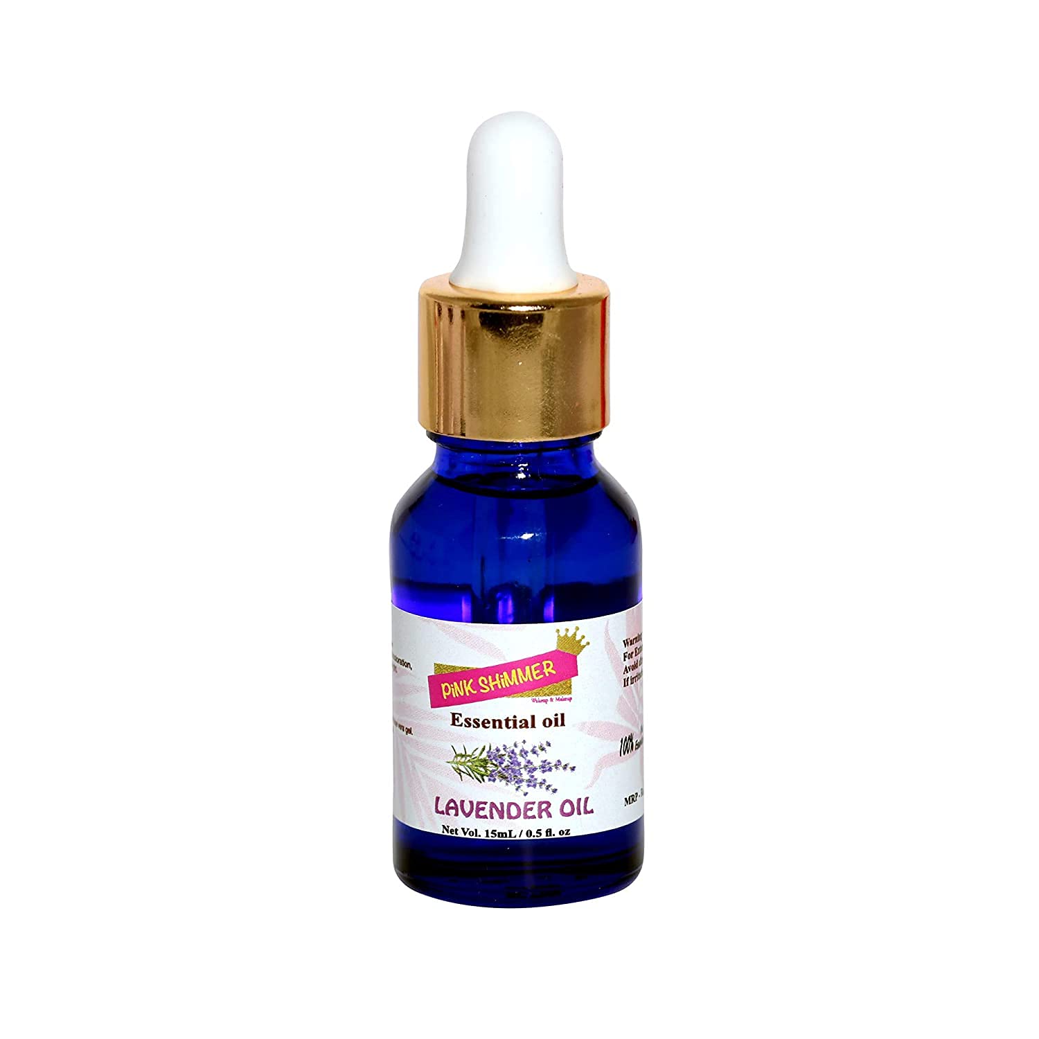 Pink Shimmer Essential Oil for Face Acne & Pimple Treatment - 15ML Lavender Oil | Organic Skincare for Clear Skin | Perfect for Night Routine & Spot Treatment