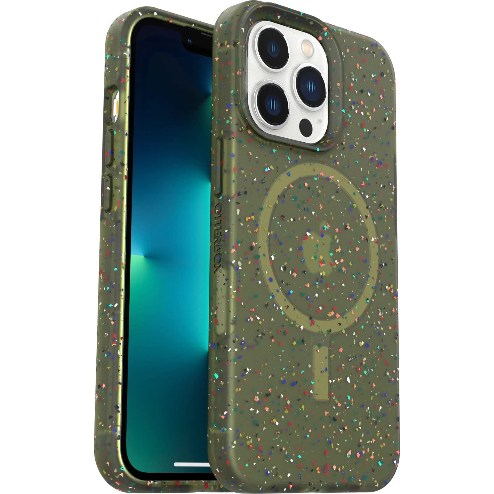 OtterBox Ultra-Slim iPhone 13 Pro Case - MagSafe Compatible Protective Phone Cover | Eco-Friendly Recycled Materials | Mint Mojito Color | Perfect for Everyday Use & Wireless Charging
