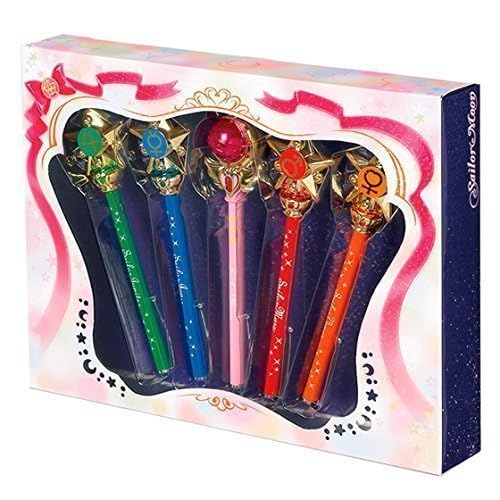 Bandai Sailor Moon Prism Stationery Set - Planet Attack Ballpoint Pen & Pointer for School, Office & Anime Collectors | Cute Japanese Stationery Gift