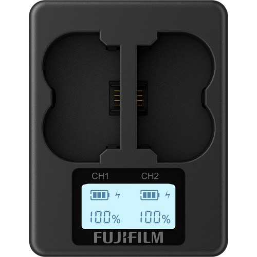 FUJIFILM BC-W235 Dual Battery Charger for NP-W235 - Fast Charging Station for Fujifilm X-T4, X-T3, X-Pro3 Cameras - Perfect for Travel & Professional Photography