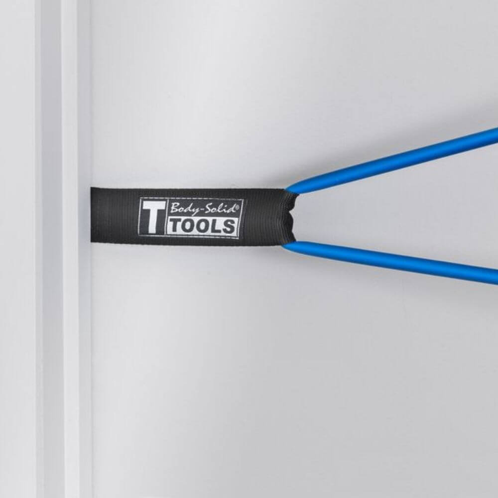 Body Solid Resistance Bands with Door Anchor - Heavy Duty Exercise Bands for Home & Gym Workouts - Perfect for Strength Training, Physical Therapy, and Full Body Fitness