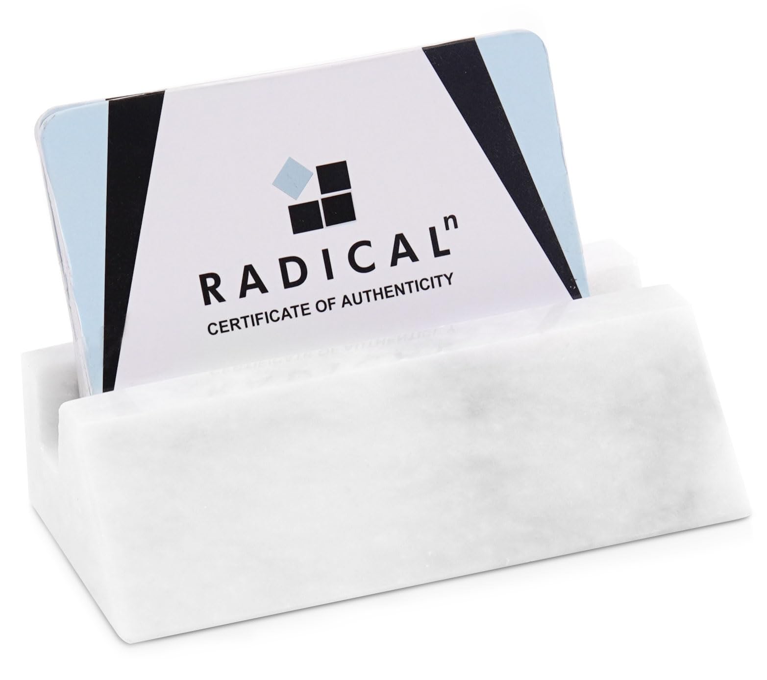 Premium White Marble Business Card Holder - 4