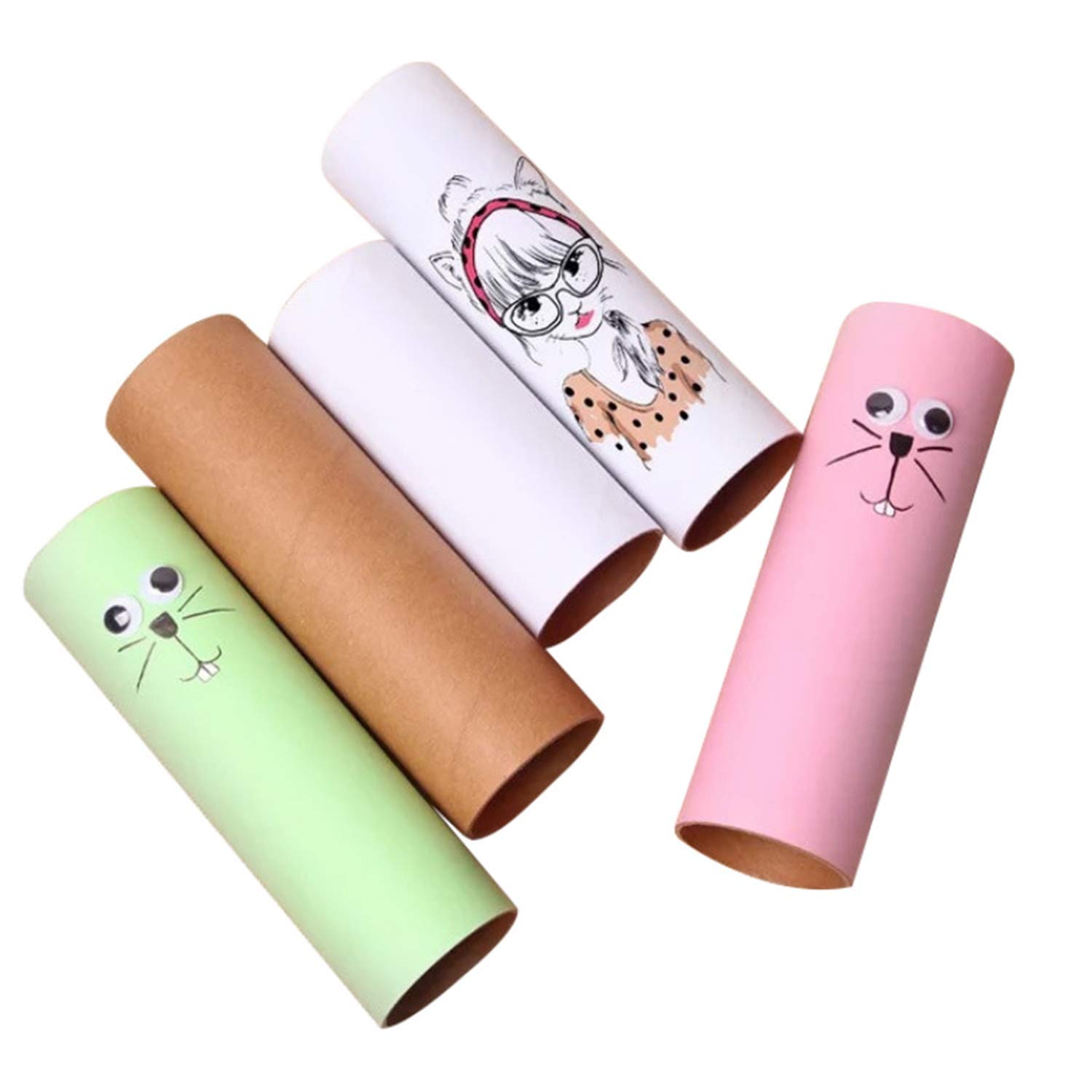 Tosnail 40-Pack 2x4 Inch Empty Cardboard Tubes - DIY Craft Rolls for Toilet Paper, Gift Wrapping & School Projects | Eco-Friendly Art Supplies for Kids & Adults