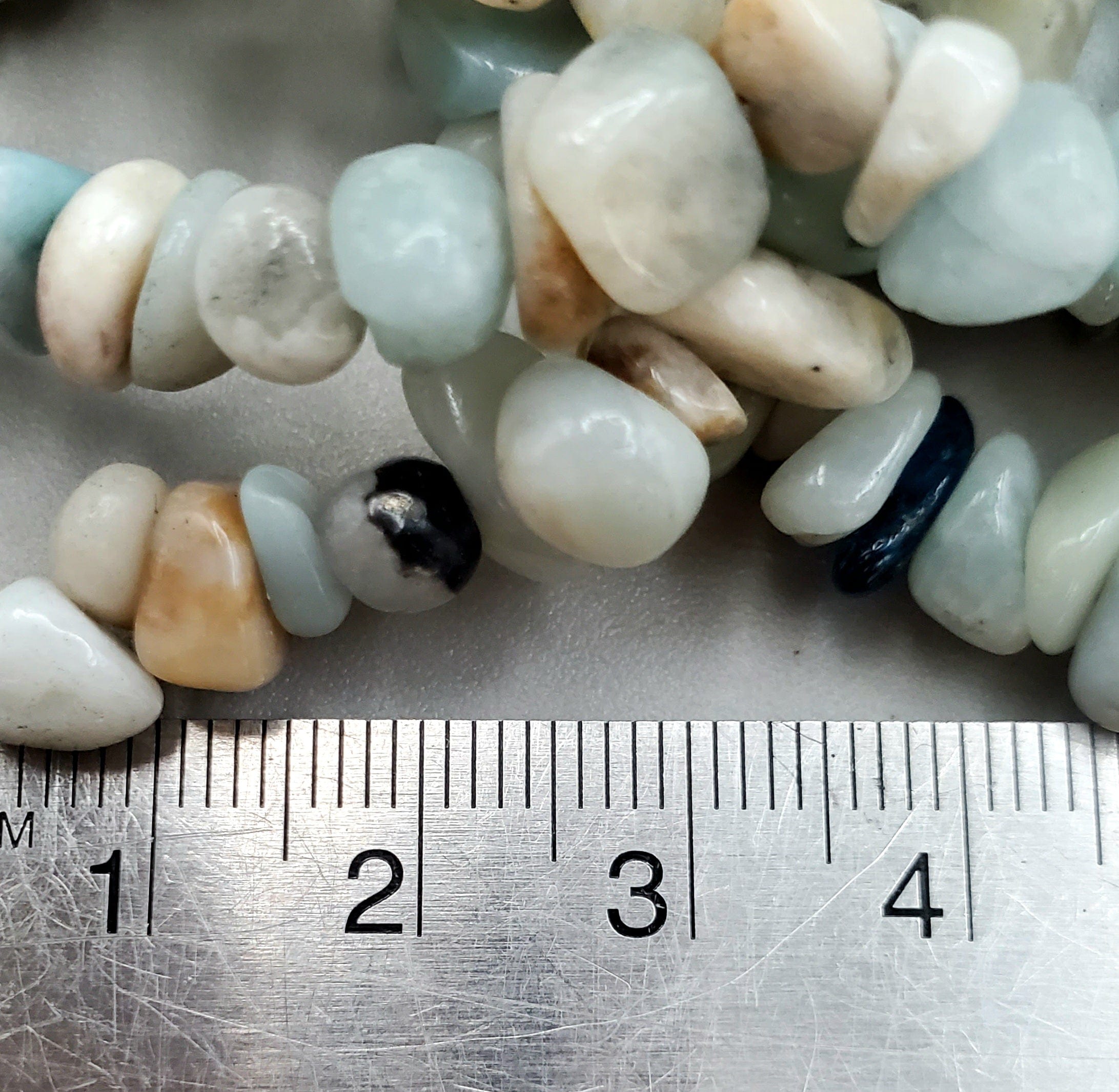Natural Amazonite Bead Strands - 8mm Chip Beads for Jewelry Making, DIY Crafts - Perfect for Necklaces, Bracelets & Home Decor