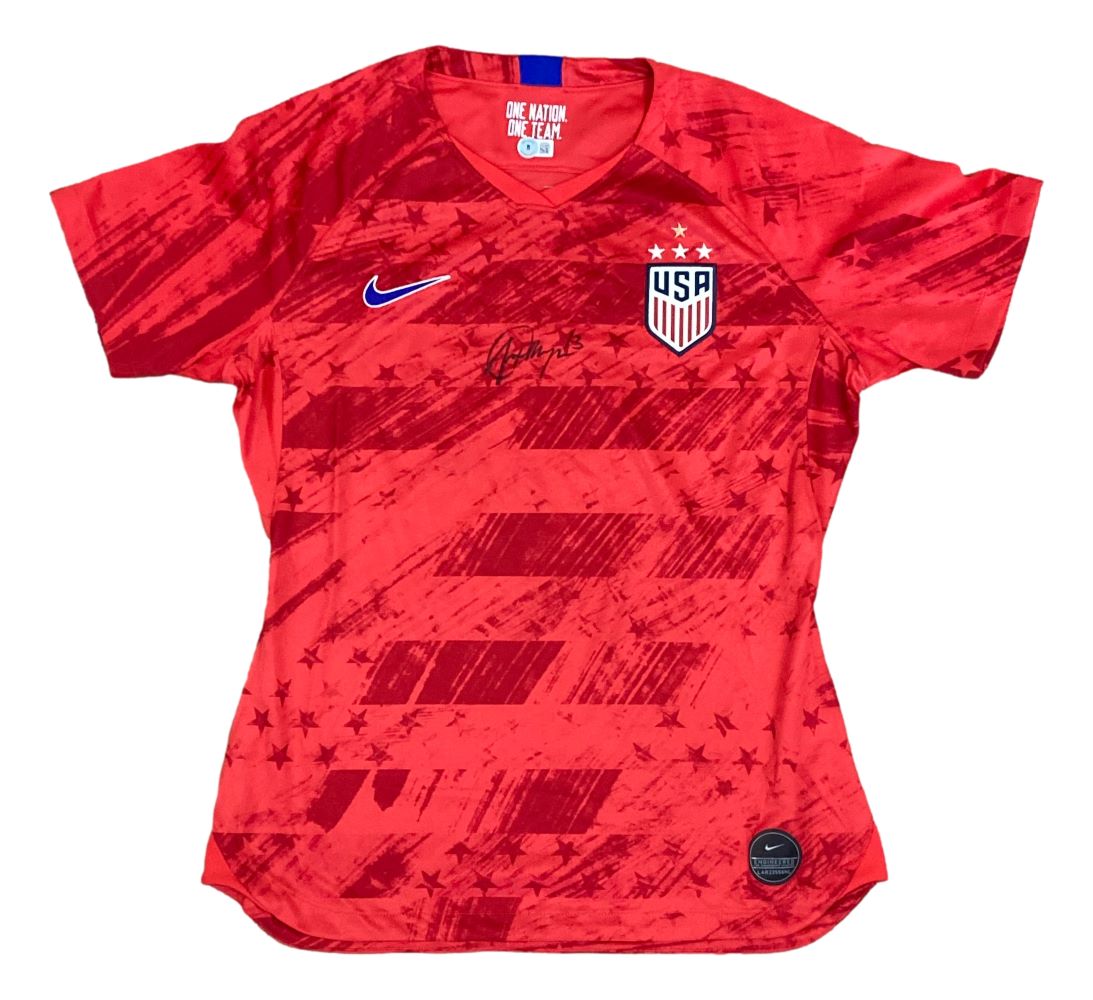 Alex Morgan Autographed 2017 Nike USA Women's Red Soccer Jersey - Authentic Signed Collectible for Fans & Memorabilia - Perfect for Display, Gifts & Sports Collections