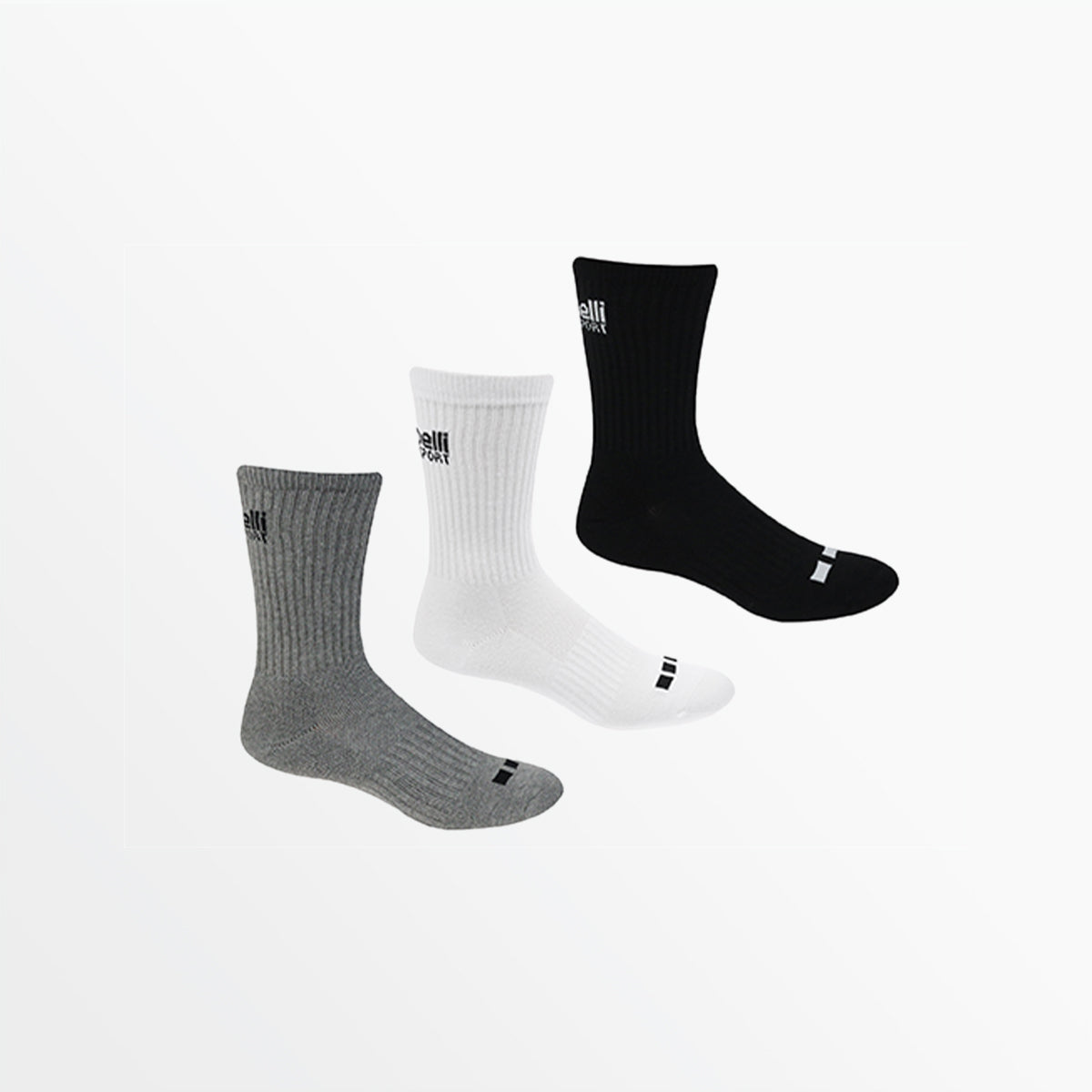 BASICS CS COOL CUSHIONED CREW SOCKS - Breathable Comfort Socks for Men & Women - Perfect for Running, Hiking & Everyday Wear