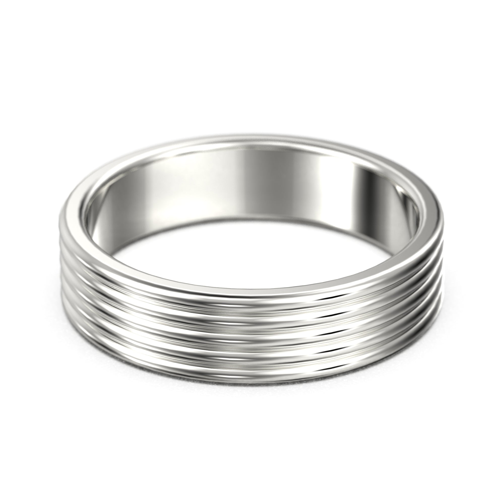 18K Gold Over Silver Row Band Ring - Elegant Anniversary Gift for Women - Perfect for Weddings, Engagements & Special Occasions