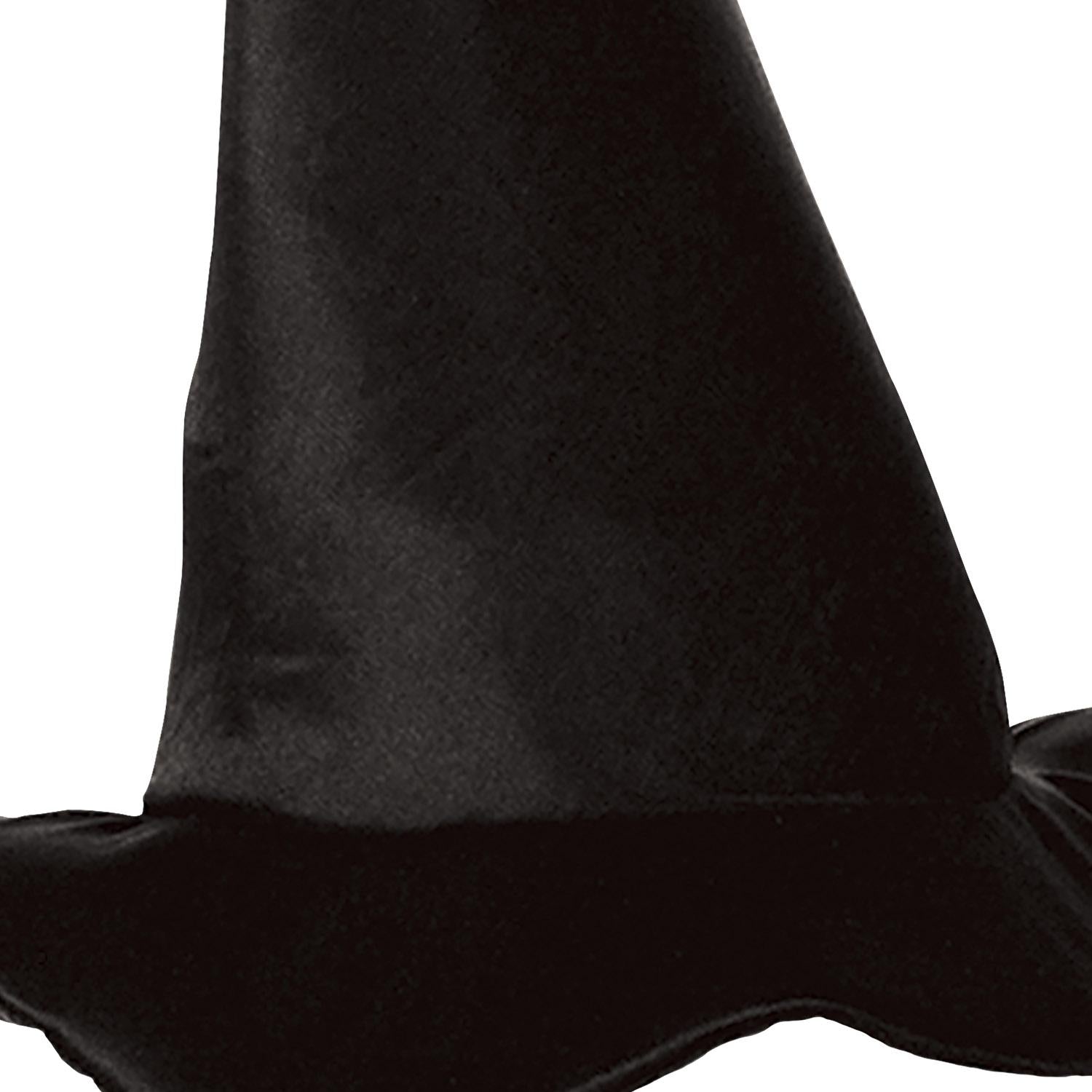 12 Pack Beistle Halloween Satin Soft Black Witch Hat - Party Decorations for Adults & Kids - Perfect for Costumes, Photo Booths & Themed Events