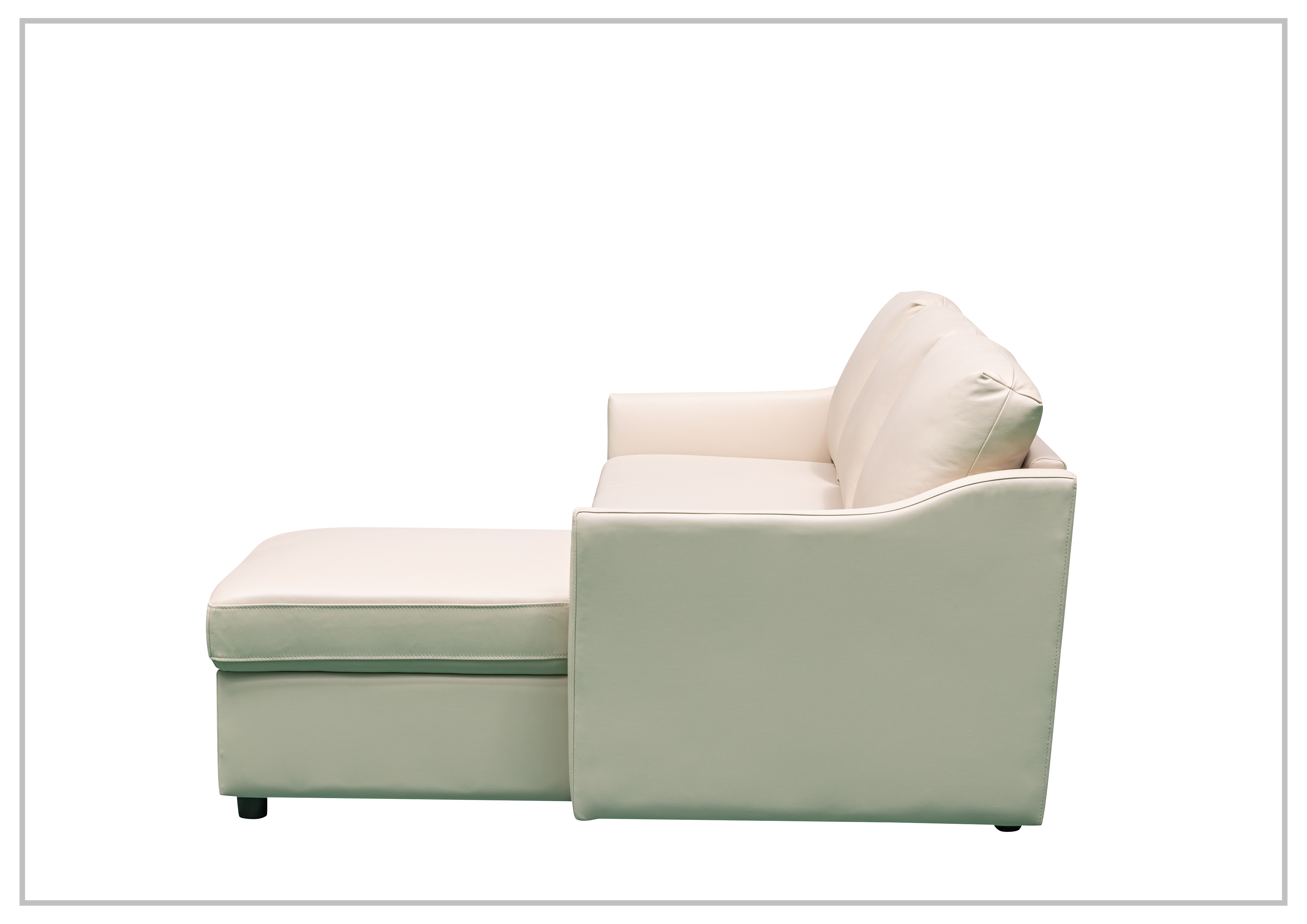 Gio Italia Merax L-Shaped Leather Full XL Sectional Sleeper Sofa with Storage Chaise - Modern Living Room Furniture for Small Spaces & Home Theater