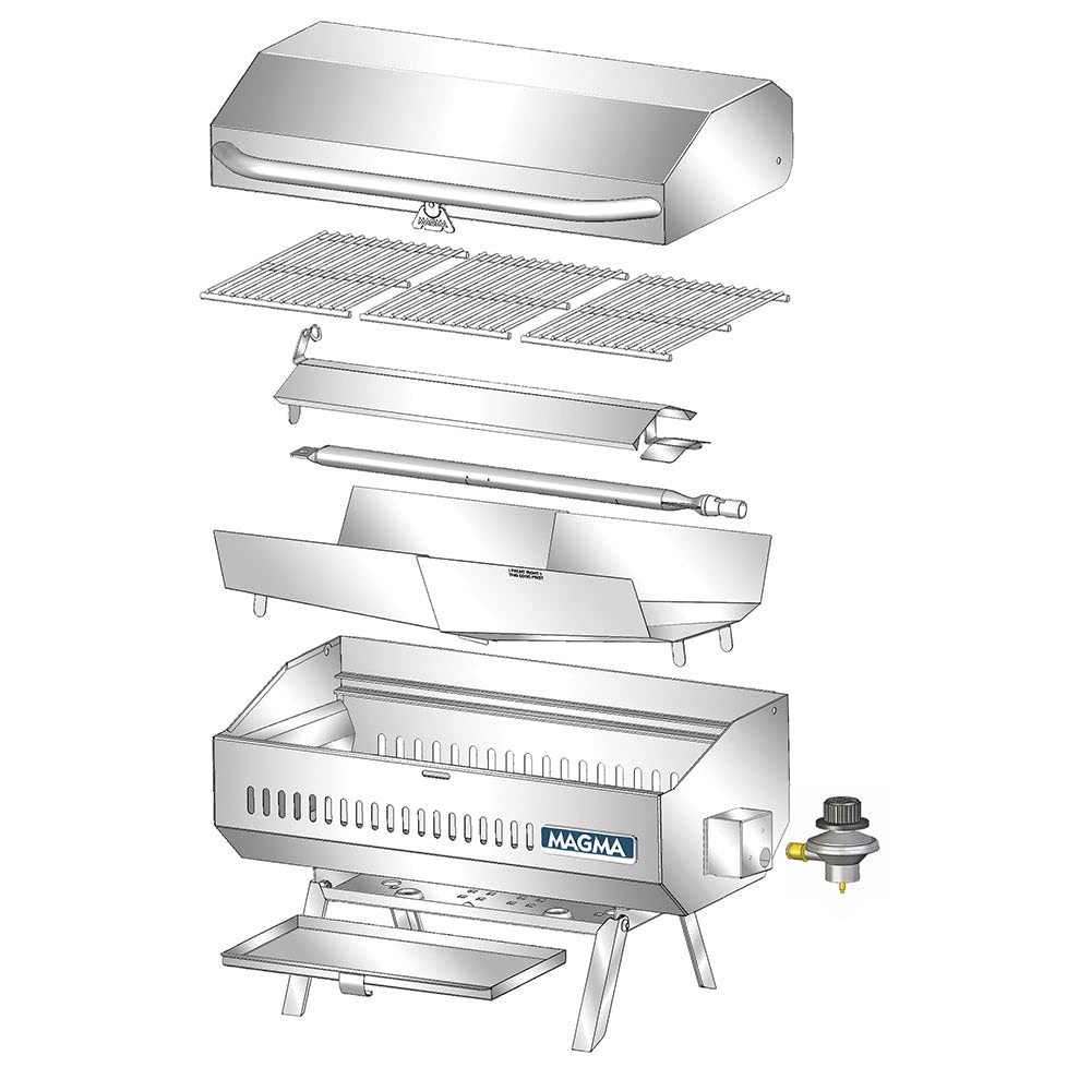 **Magma Products ChefsMate Connoisseur Series A10-803 Multi-Size Gas Grill – Perfect for Outdoor Cooking, Camping & Boating**