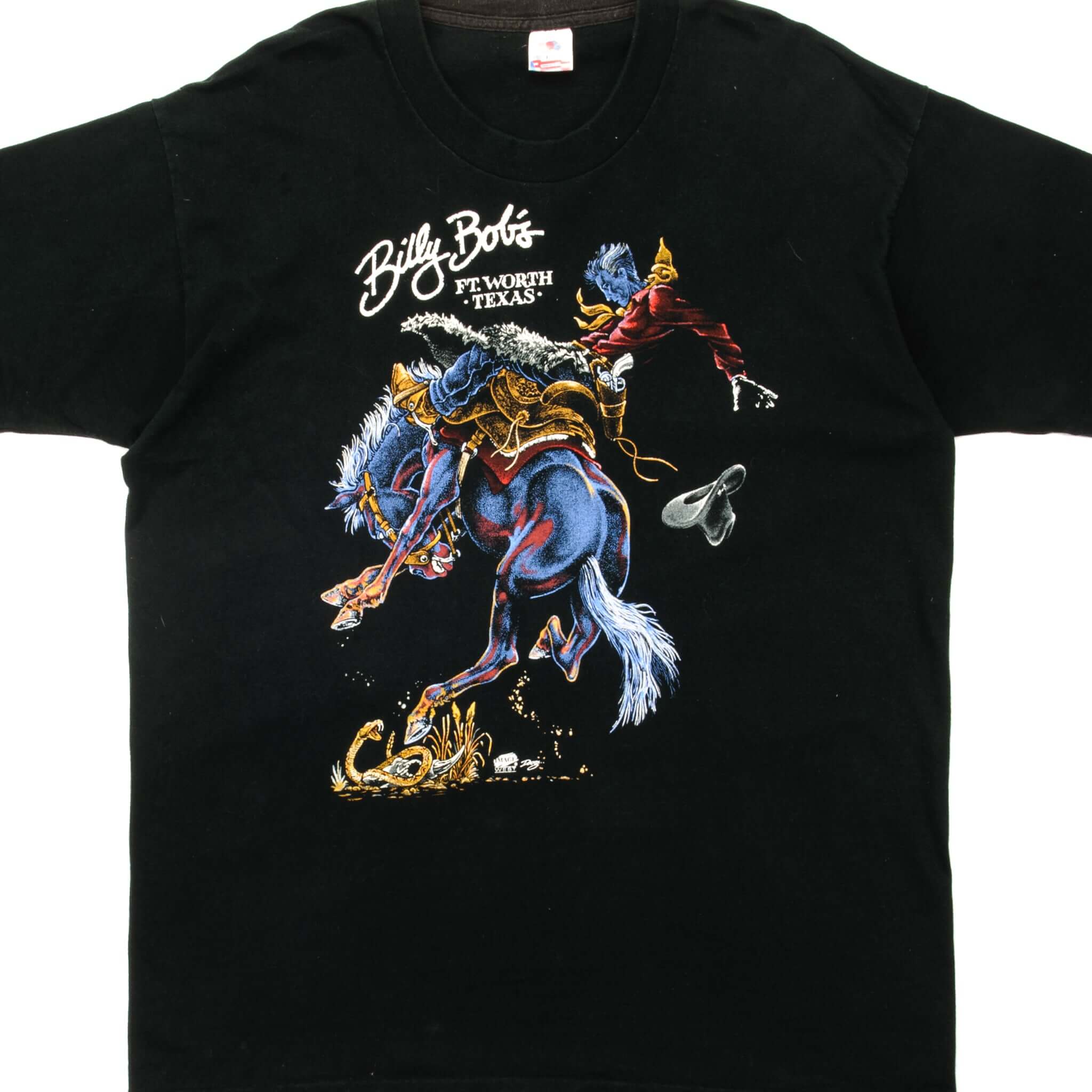 Vintage Billy Bob's Nightclub T-Shirt - Size Large - 100% Cotton - Made in USA - Retro Party & Casual Wear