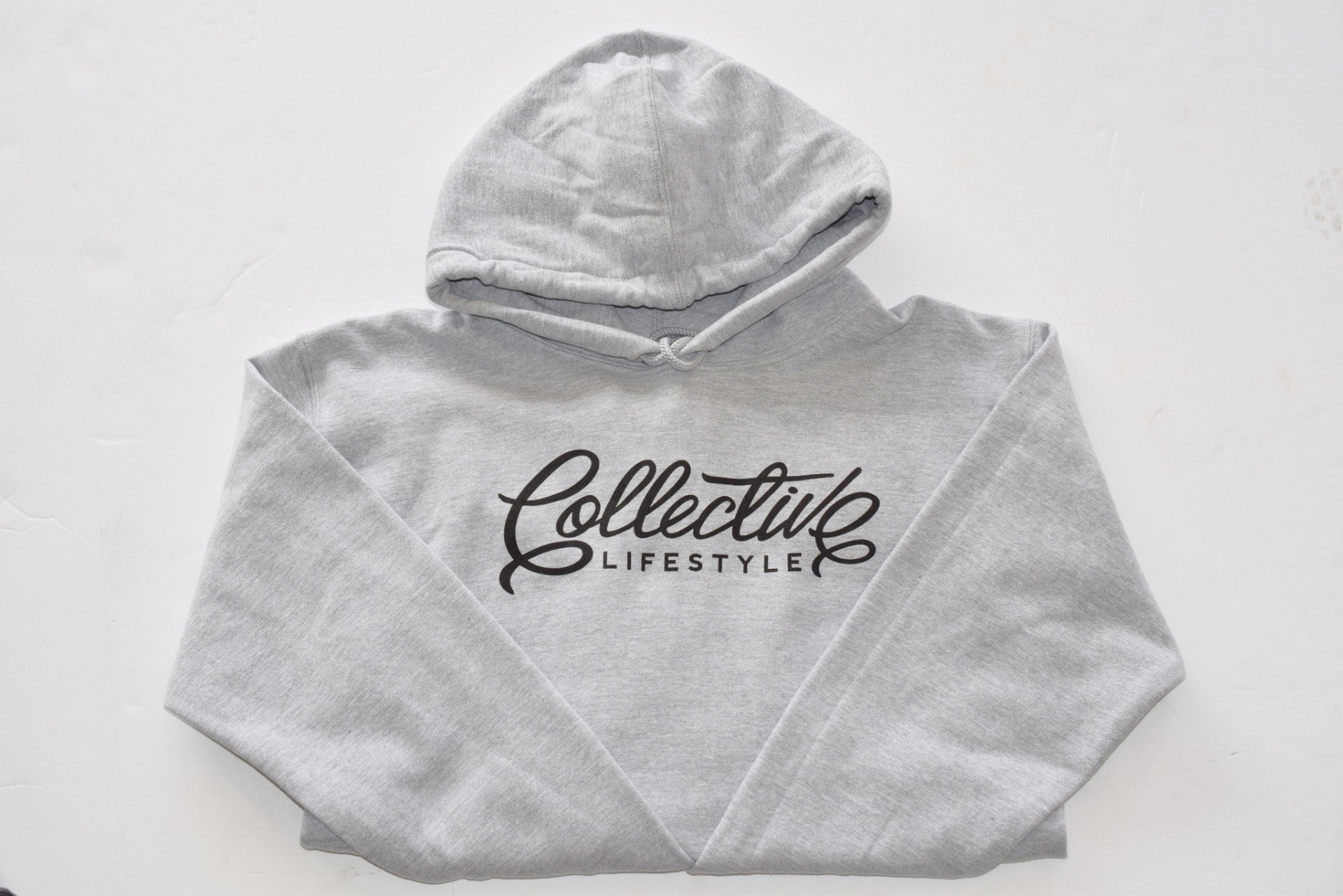 Collective Lifestyle Athletic Heather Script Hoodie - Soft & Stylish Pullover for Men & Women - Perfect for Gym, Running & Casual Wear
