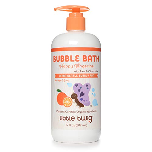 Little Twig Natural Tangerine Bubble Bath 17oz - Relaxing Bath Time for Kids