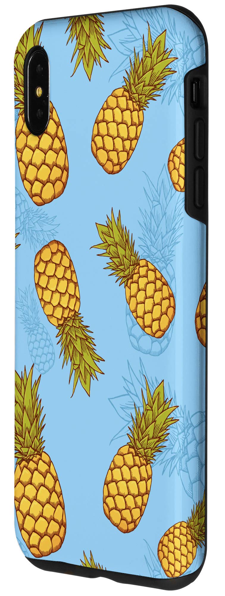 Premium iPhone XS Max Pineapple Design Phone Case - Durable Protective Cover for Apple iPhone XS Max - Perfect for Summer, Beach Vacations & Tropical Theme Parties