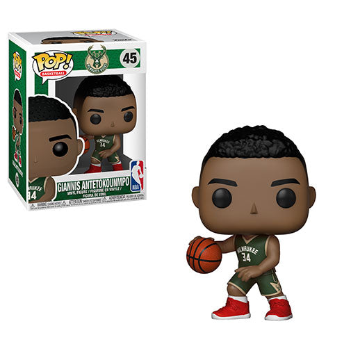 Funko Pop! Giannis Antetokounmpo NBA Vinyl Figure - Milwaukee Bucks Collectible Toy for Fans & Gift Idea - Perfect for Sports Memorabilia Displays & Basketball Themed Rooms