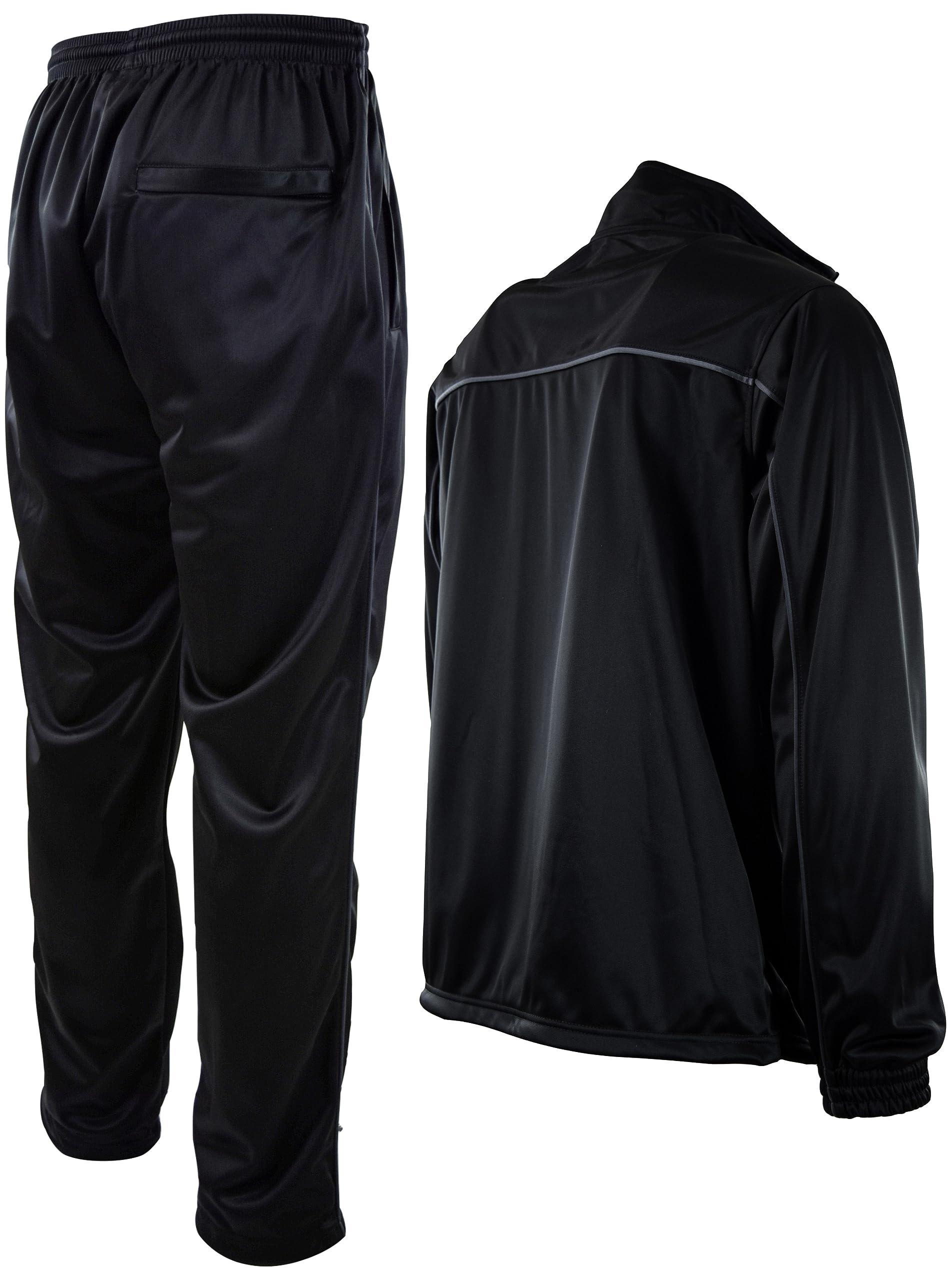 Men's Active Tracksuit with Zippered Back Pocket - Comfortable Workout & Gym Jogging Suit for Running, Training & Casual Wear