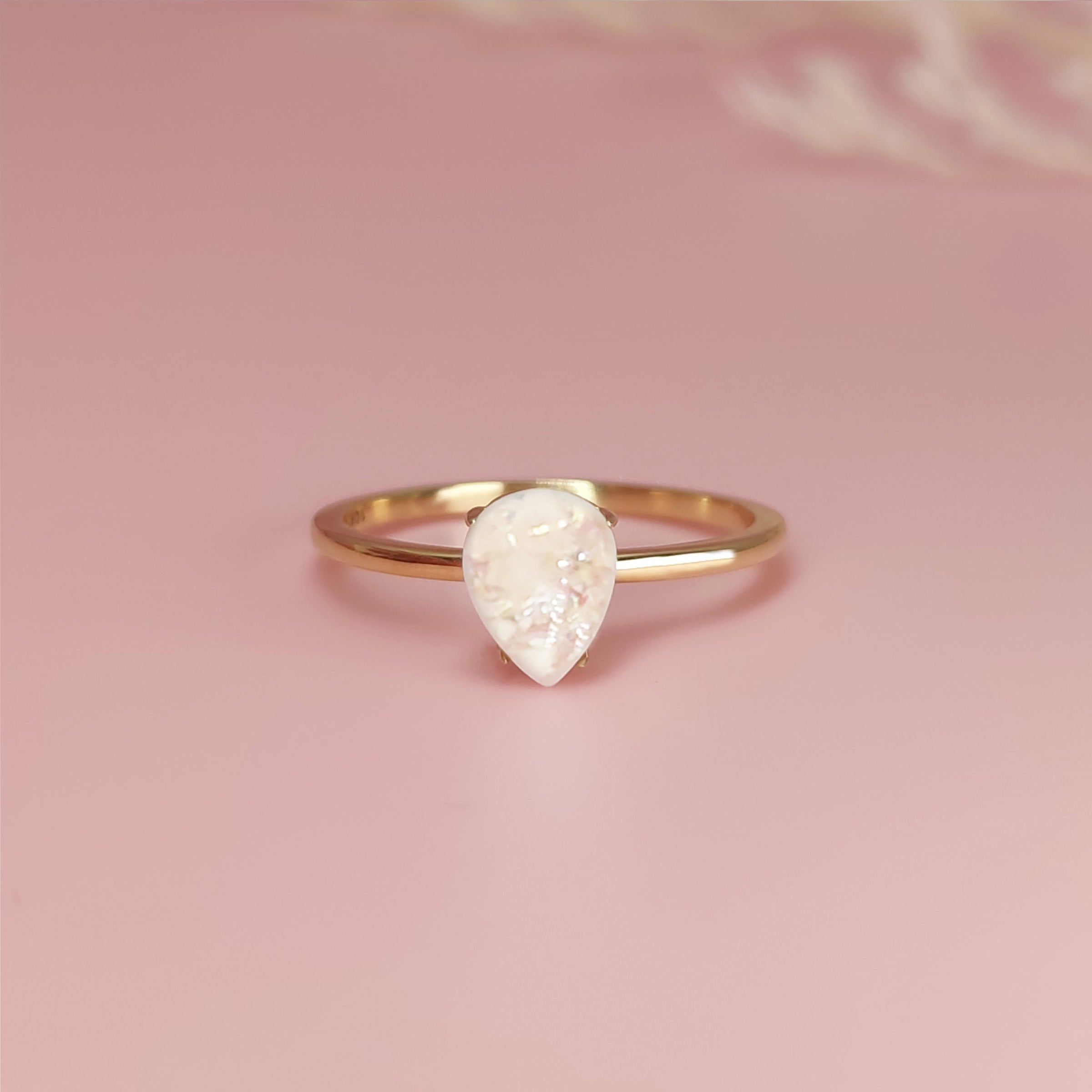 Love Drop Breastmilk Ring - Sterling Silver Keepsake Jewelry for Nursing Moms | Perfect Mother's Gift & Memorial Jewelry for Breastfeeding Mothers