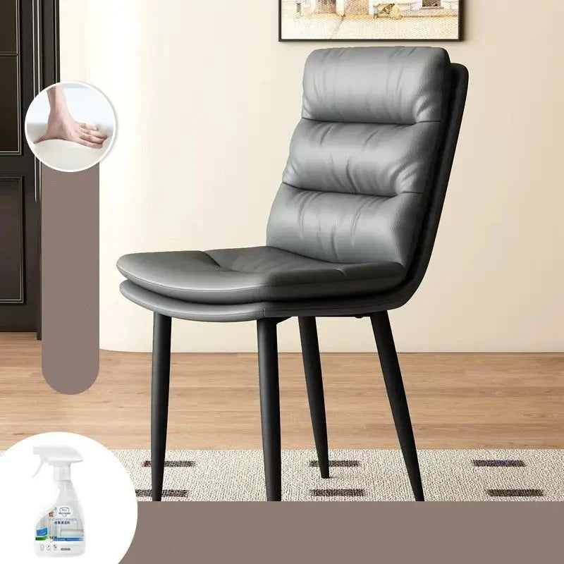 Luxury Comfort Style Designer Dining Chair - Modern Upholstered Accent Chair for Kitchen, Dining Room, and Home Decor