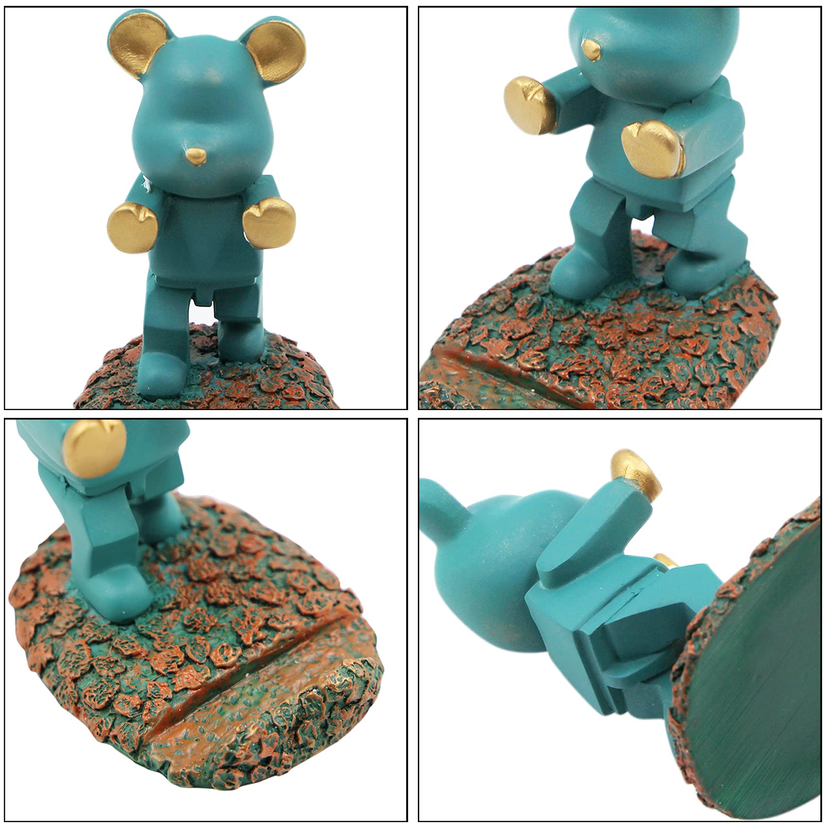 Adorable Bear Phone Holder - Universal Cute Desk Stand for Smartphones & Tablets - Perfect for Office, Home Decor & Gift Giving