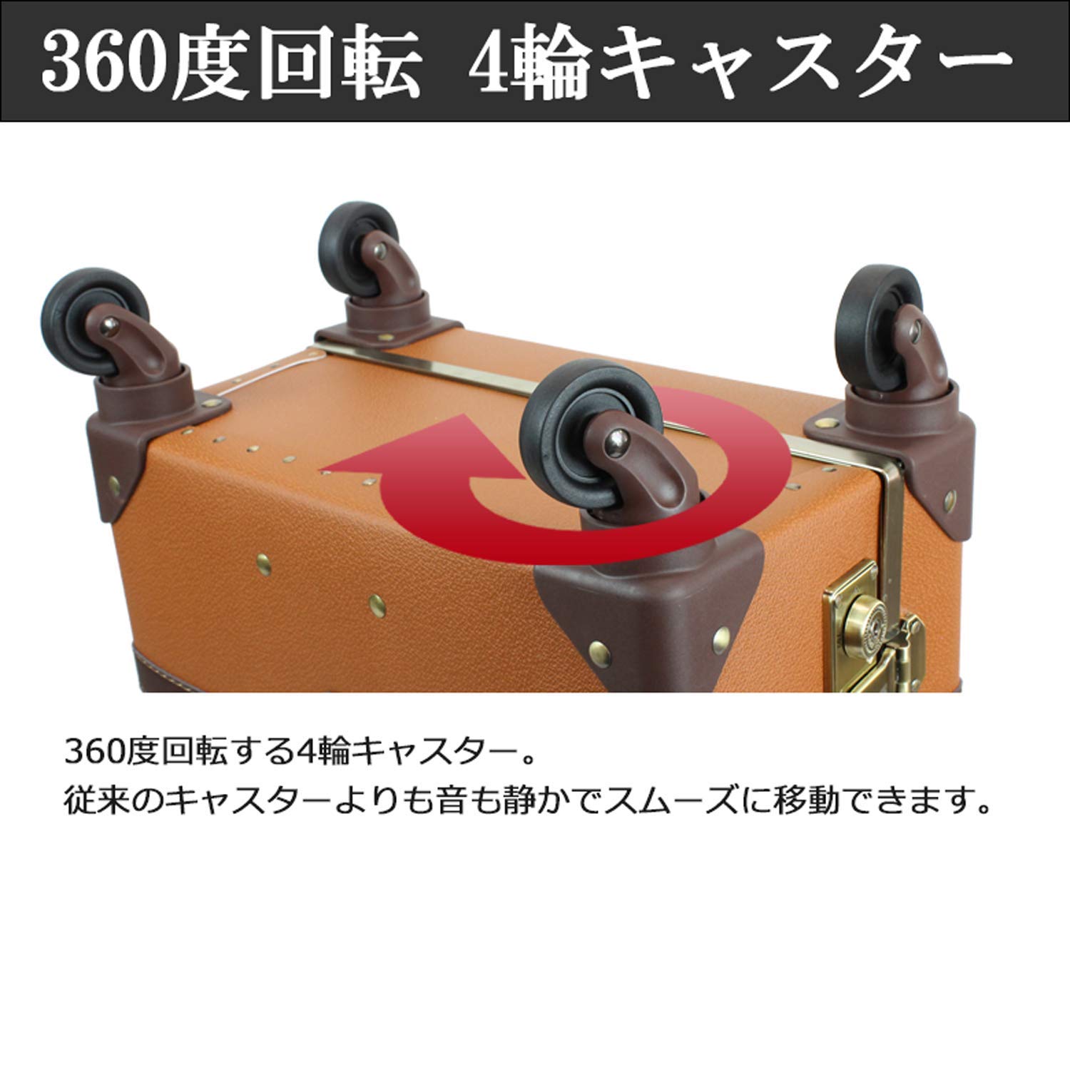 Vintage TSA Lock Trolley Luggage - X-Small Crocodile Brown & Beige Suitcase for Travel, Business Trips & Weekend Getaways