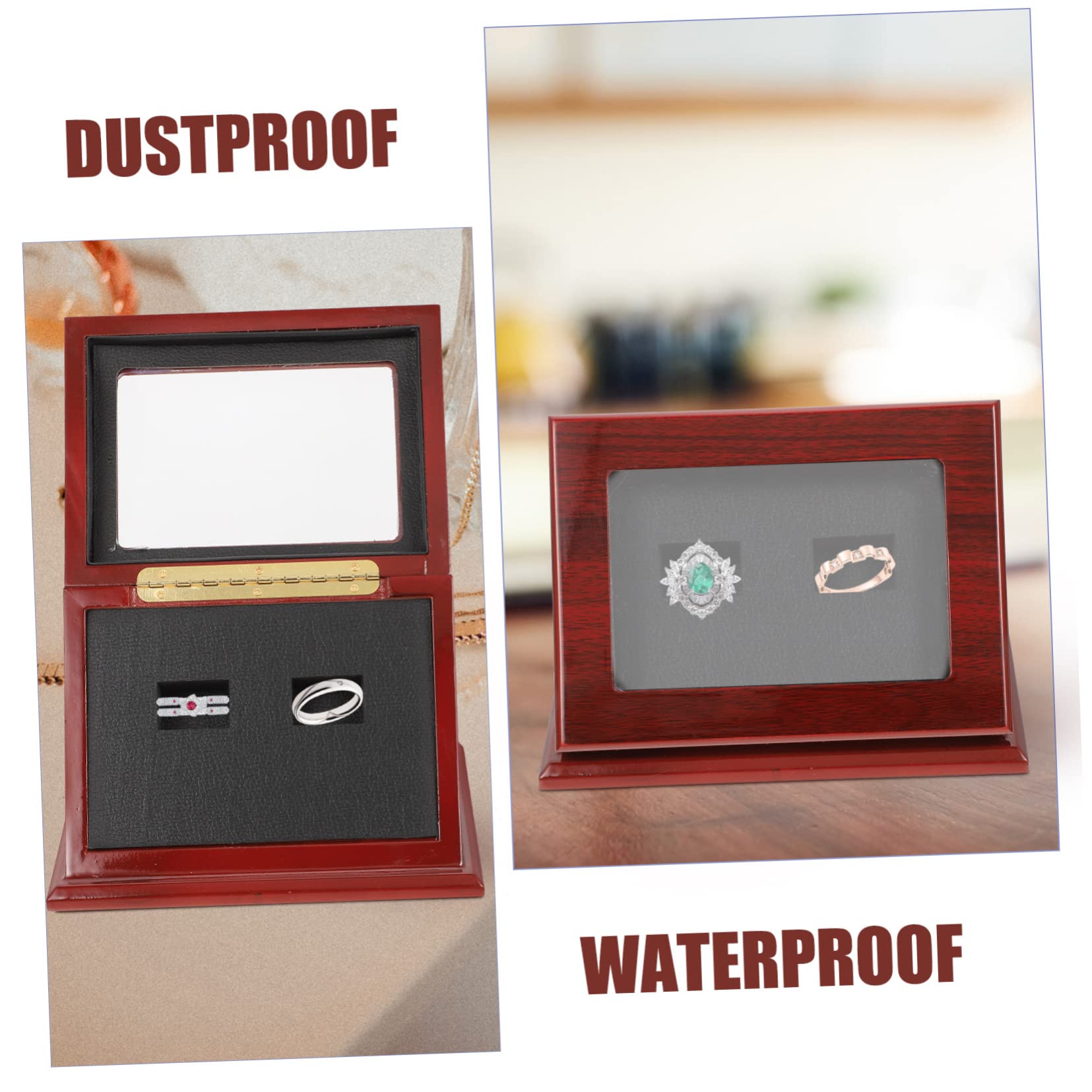 Kisangel 3-Piece Clear Acrylic Display Case for Challenge Coins, Rings & Collectibles - Portable Multifunctional Storage Box for Home, Office, or Travel Organization