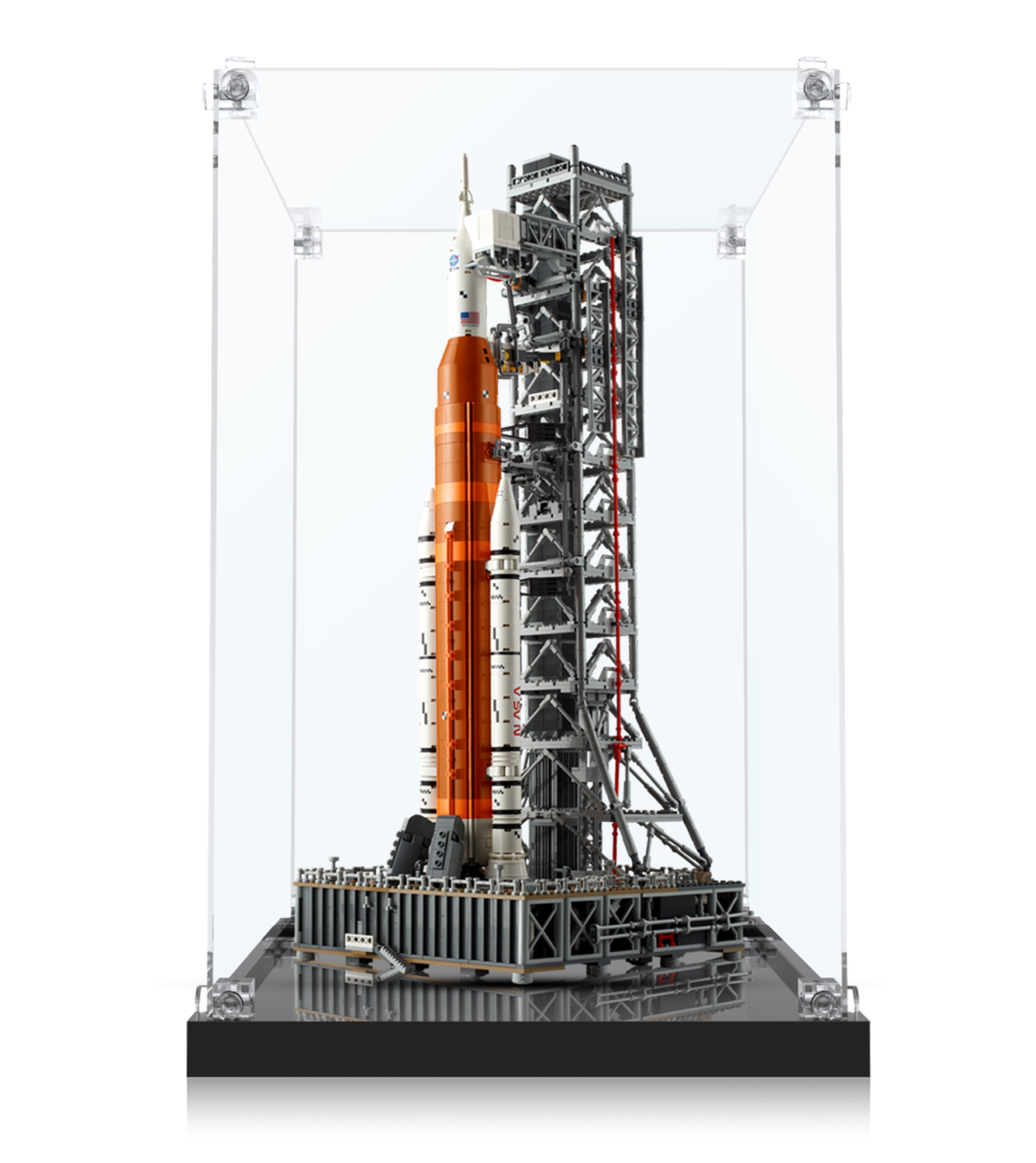 NASA Artemis Space Launch System (10341) Display Case - Premium Acrylic Protection for LEGO Model - Perfect for Home & Office Decor, Collectors & Space Enthusiasts
