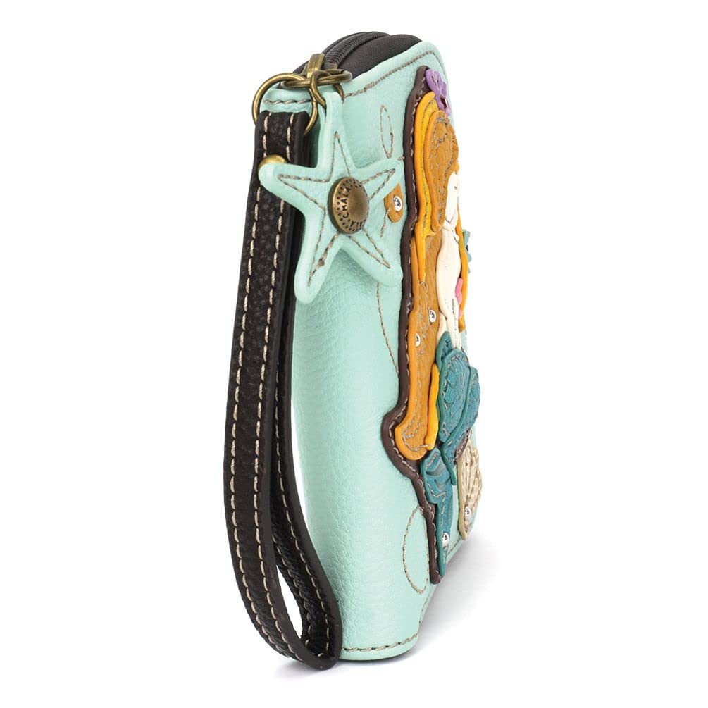 Chala Handbags Mermaid Zip-Around Wallet Wristlet - Stylish Women's Clutch Purse for Everyday Use, Parties & Travel Accessories