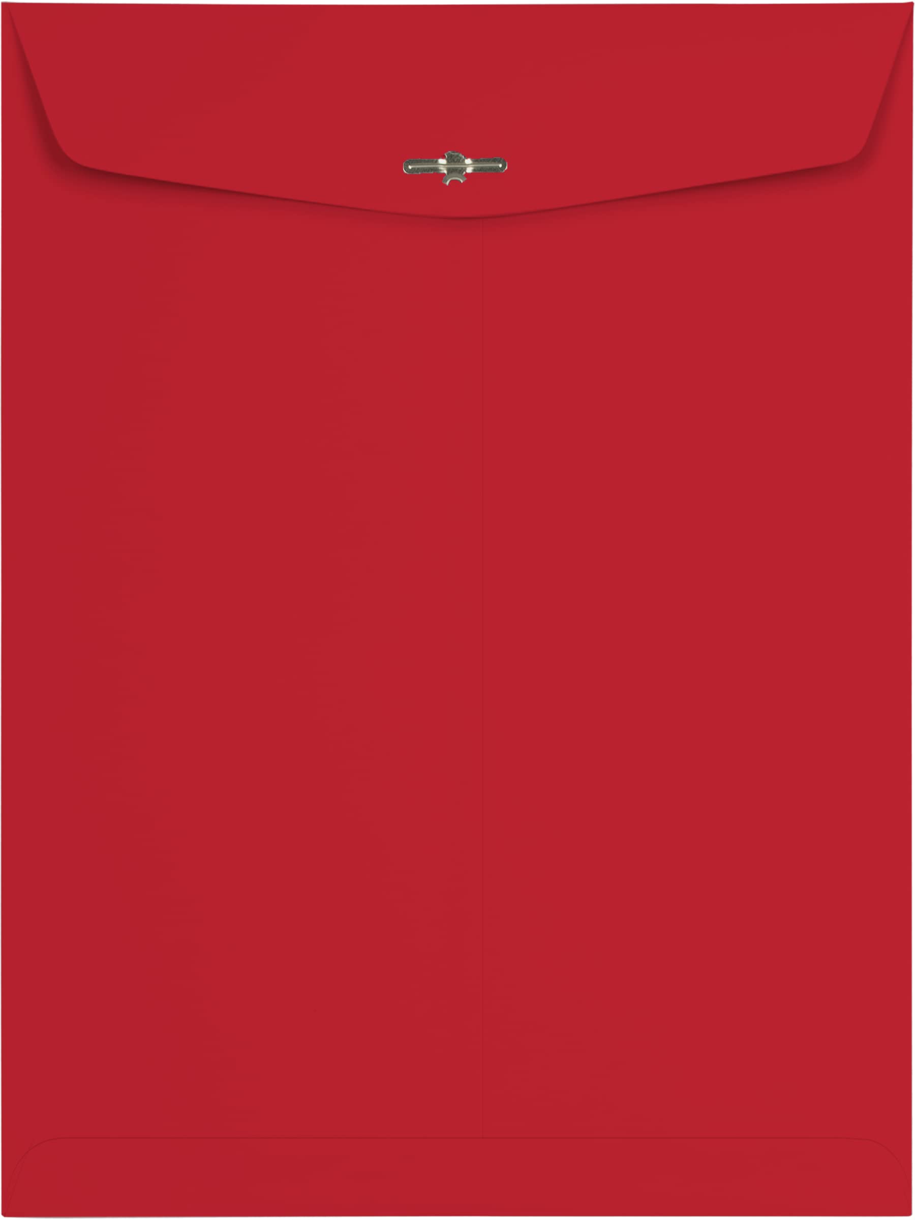 LUXPaper 9 x 12 Open End Envelopes with Clasp - Ruby Red, 80lb. Text, Pack of 500 | Perfect for Business Mailings, Wedding Invitations & Document Storage