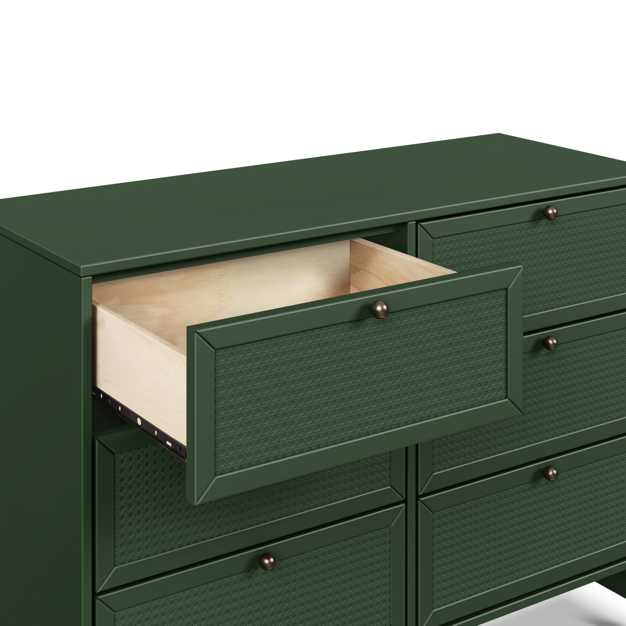 DaVinci Margot 6-Drawer Dresser in Forest Green - GREENGUARD Gold Certified for Kids & Nursery - Sturdy Wooden Chest for Baby Clothes, Toys & Nursery Storage