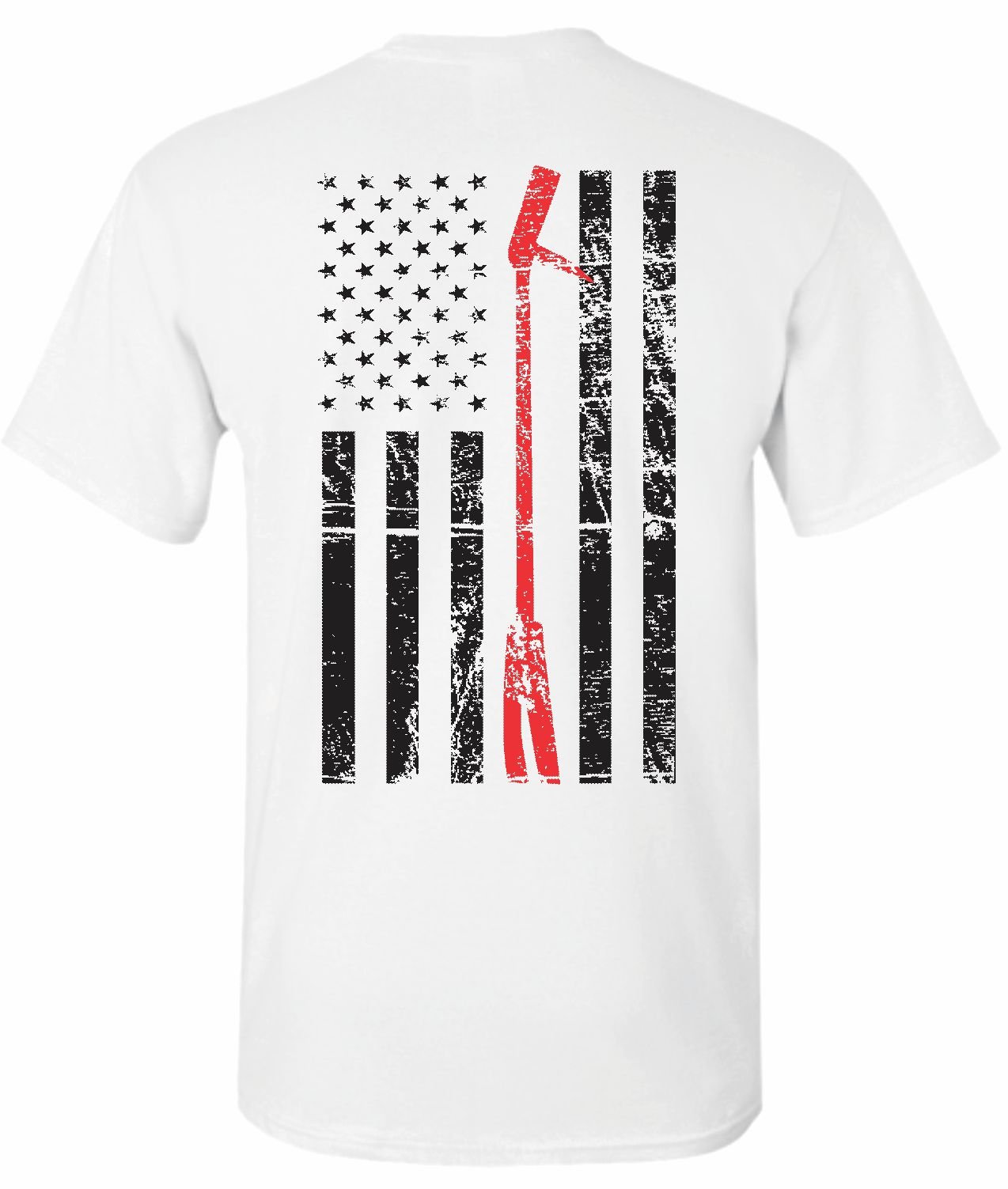Patriot Apparel Thin Red Line Firefighter T-Shirt - Honor First Responders - Comfortable Cotton Tee for Firefighters, EMS & Supporters - Perfect for Work, Training & Everyday Wear