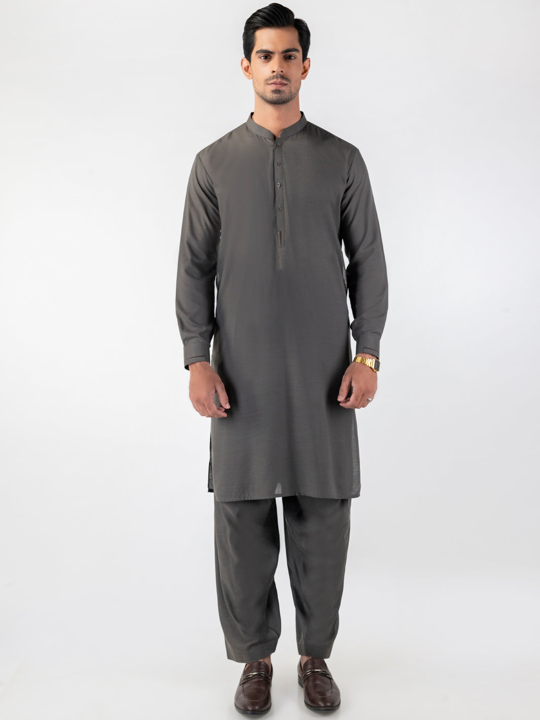 Stylish Blended Grey Shalwar Kameez for Women | Premium Pakistani Traditional Outfit | Perfect for Eid, Weddings & Special Occasions