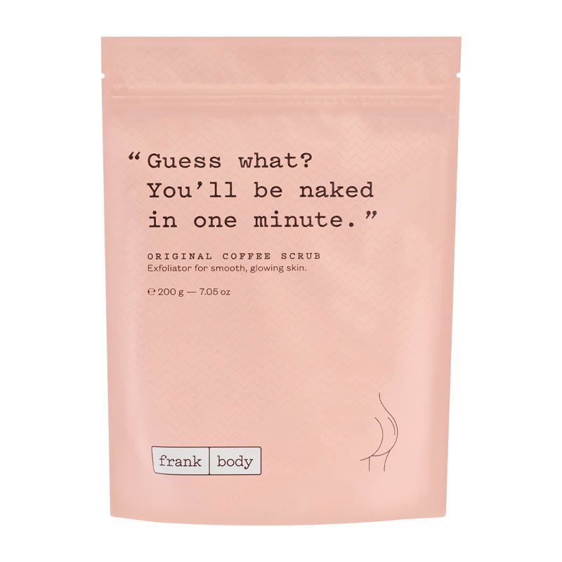 Frank Body Original Coffee Scrub - Exfoliating & Moisturizing Body Scrub with Coffee Grounds & Natural Oils - Perfect for Dry Skin, Cellulite Reduction & Spa Day at Home