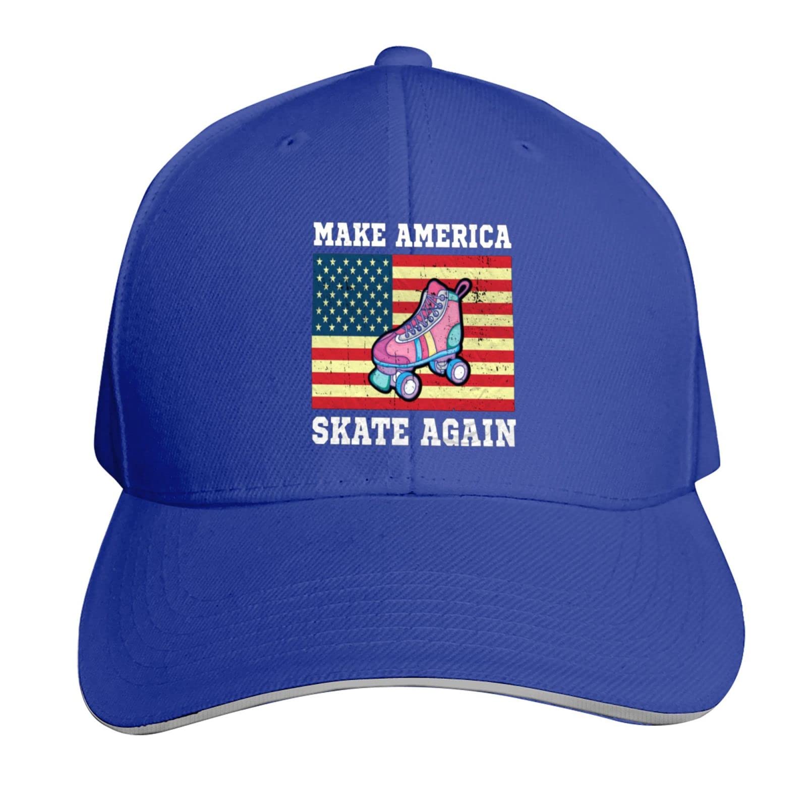 Make America Skate Again Roller Skating Dad Hat - Unisex Baseball Cap for Men & Women - Casual Plain Adjustable Hat for Skating, Outdoor Activities & Street Fashion