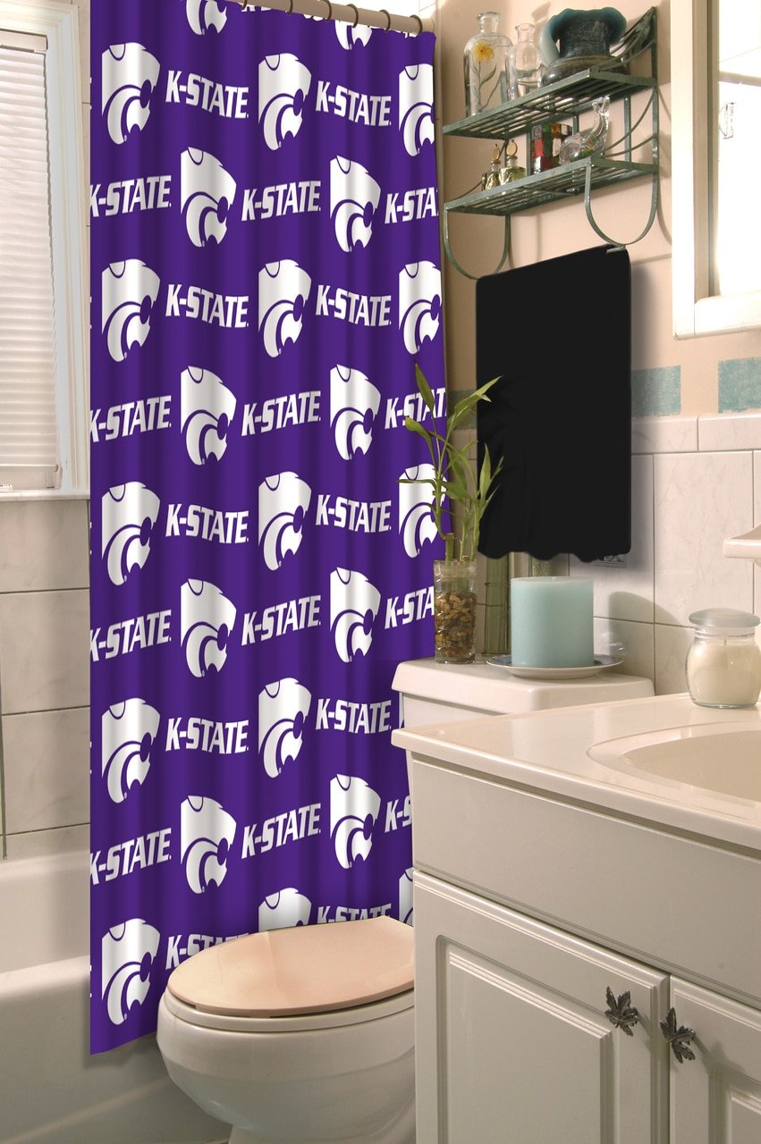 Officially Licensed NCAA Shower Curtain - Waterproof College Team Design Bathroom Decor for Fans | Perfect for Dorms, Game Day Parties & Home Decor