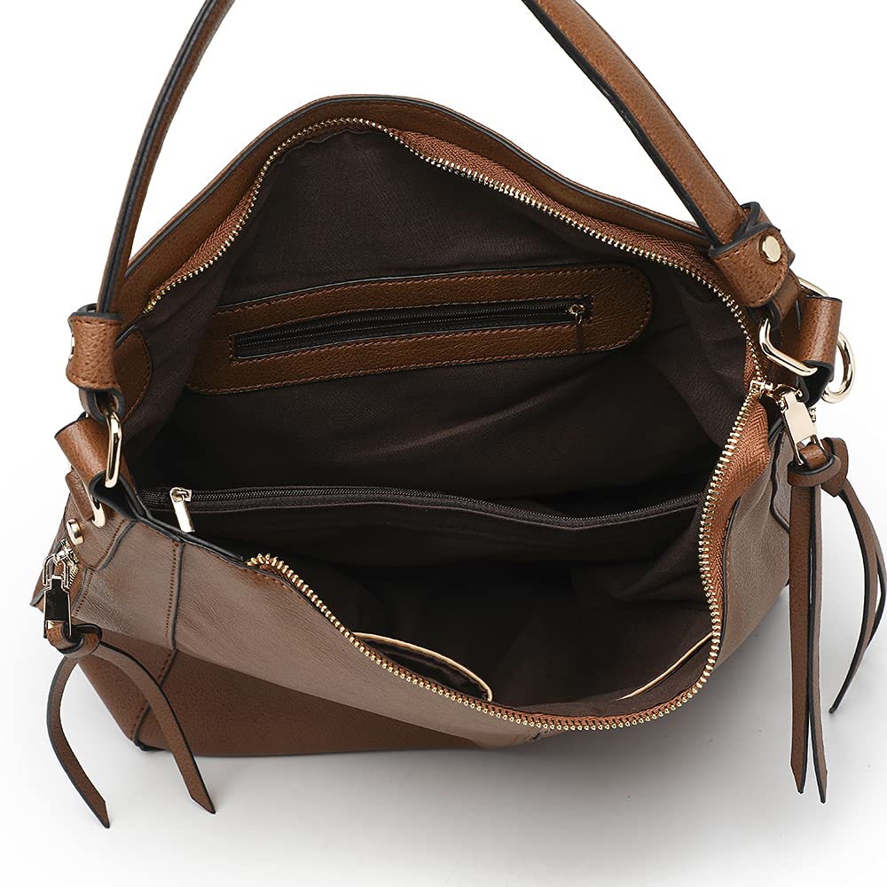 Stylish Vegan Leather Hobo Shoulder Bags for Women - Fashionable Tote & Satchel Handbags for Work, Travel & Everyday Use