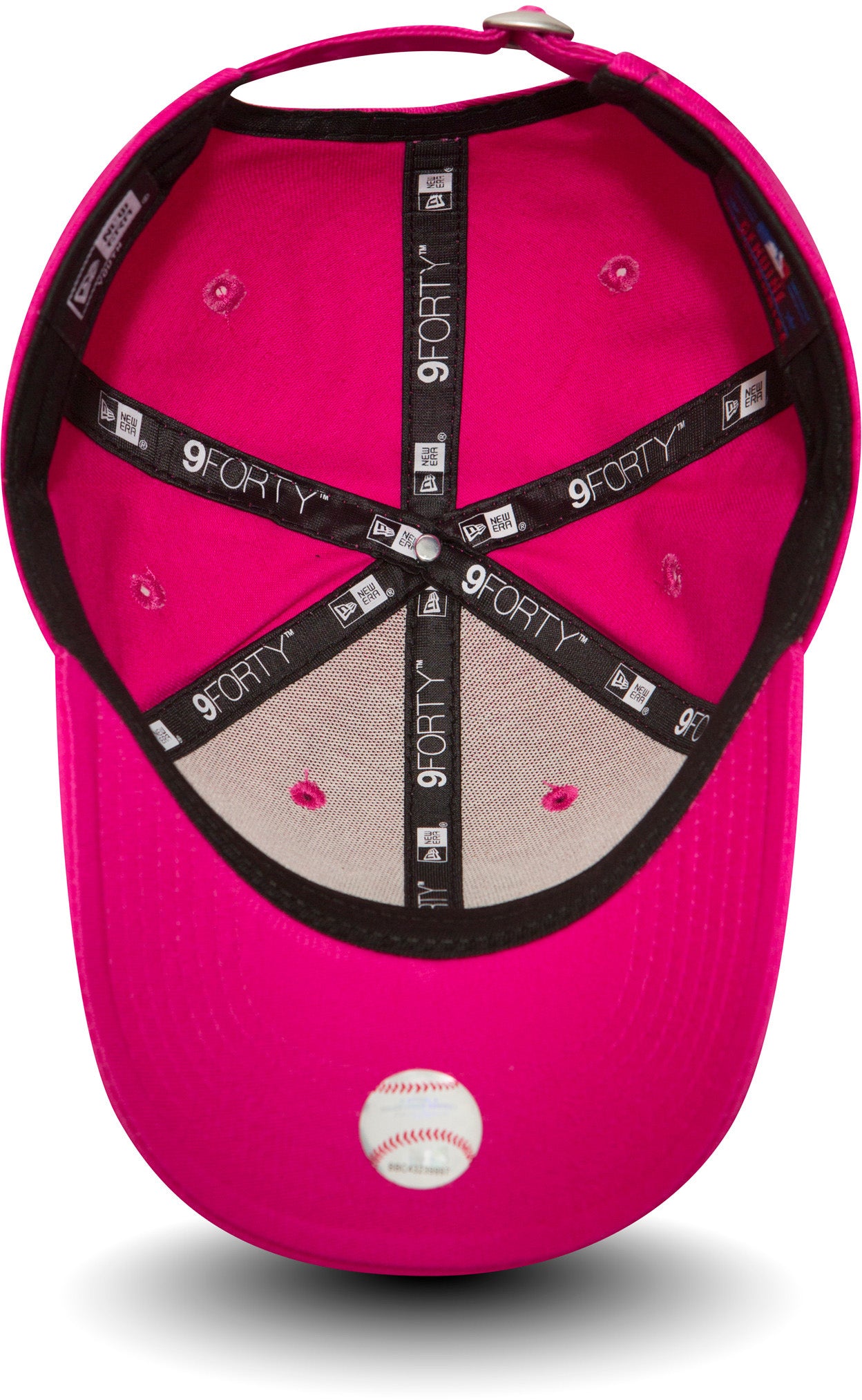 New York Yankees New Era 9Forty Adjustable Kids Baseball Cap - Pink Team Logo Hat for Boys & Girls - Perfect for Baseball Games, School, and Outdoor Activities
