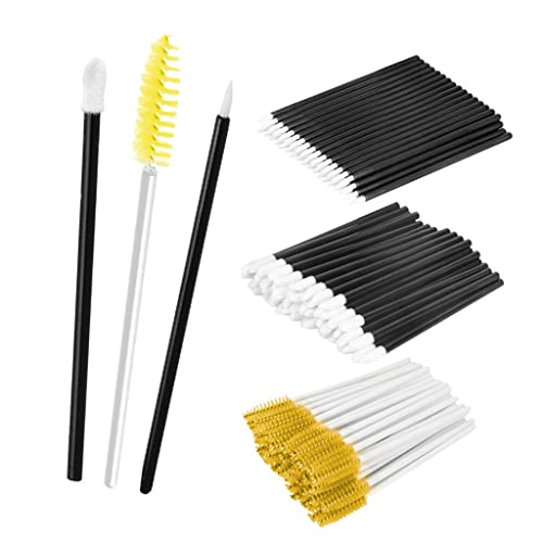 150pcs Disposable Makeup Brushes Set - Eyeliner, Lip, Eyelash & Mascara Wands Applicator Kit for Professional Salon, Home & Travel Makeup Application