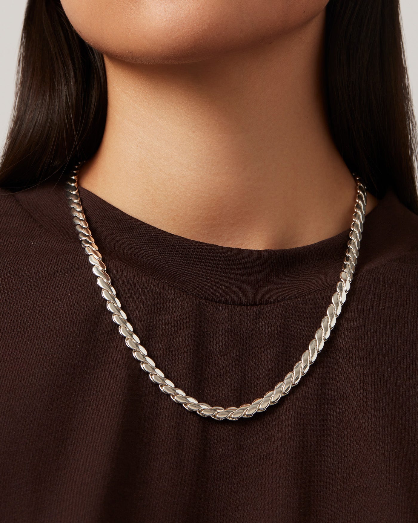 Paloma Sterling Silver Chain Necklace - Elegant & Durable Jewelry for Women, Perfect for Everyday Wear & Special Occasions