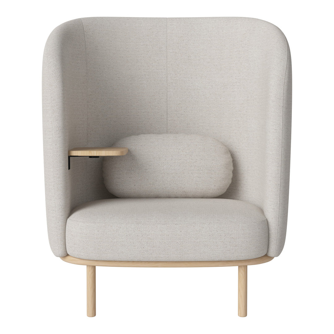 Fuuga Nesting Armchair with Table - Space Saving Modern Lounge Chair for Small Apartments, Living Room, and Office - Perfect for Relaxing, Reading, and Entertaining Guests