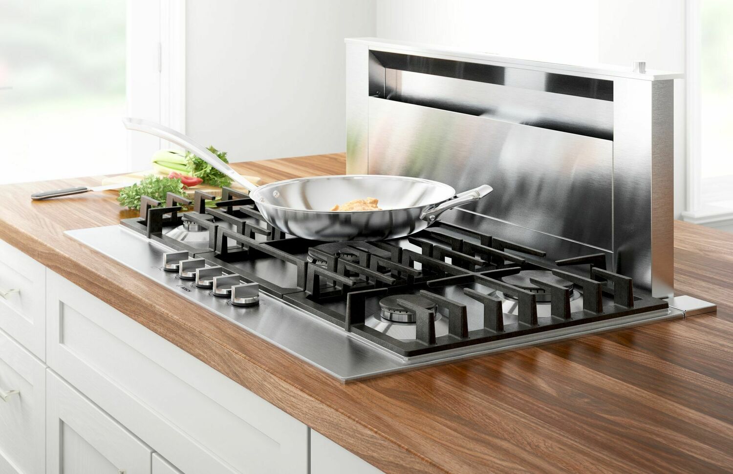 Bosch NGM8657UC 800 Series 36-Inch Stainless Steel Gas Cooktop - Professional Grade for Modern Kitchens, Perfect for Home Chefs & Entertaining