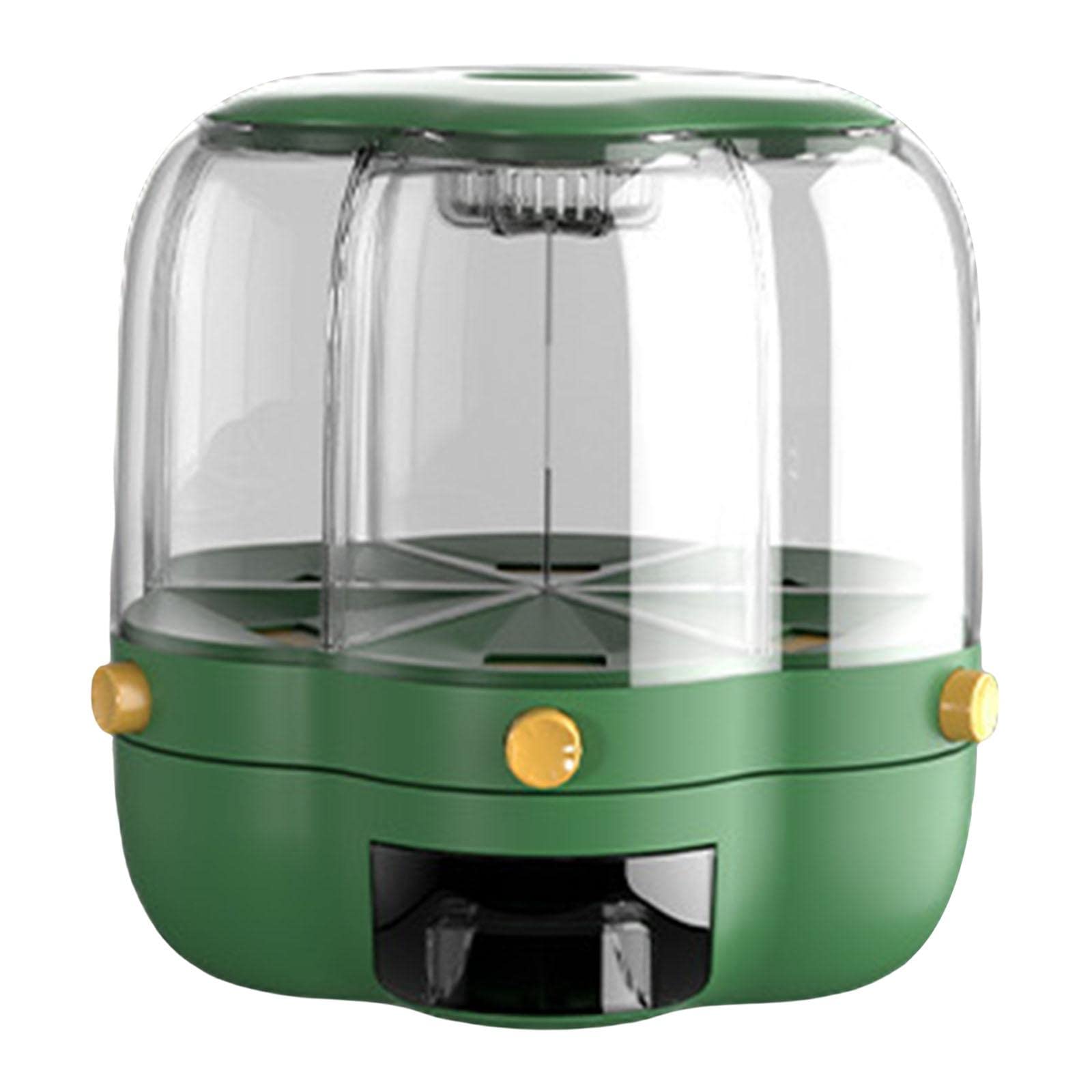 Gazechimp 6.5kg Multifunctional Cereal Dispenser & Food Storage Container - Pantry Organization Grain Bucket for Kitchen, Home Countertop (Green) - Perfect for Rice, Pasta, Flour & Bulk Food Storage