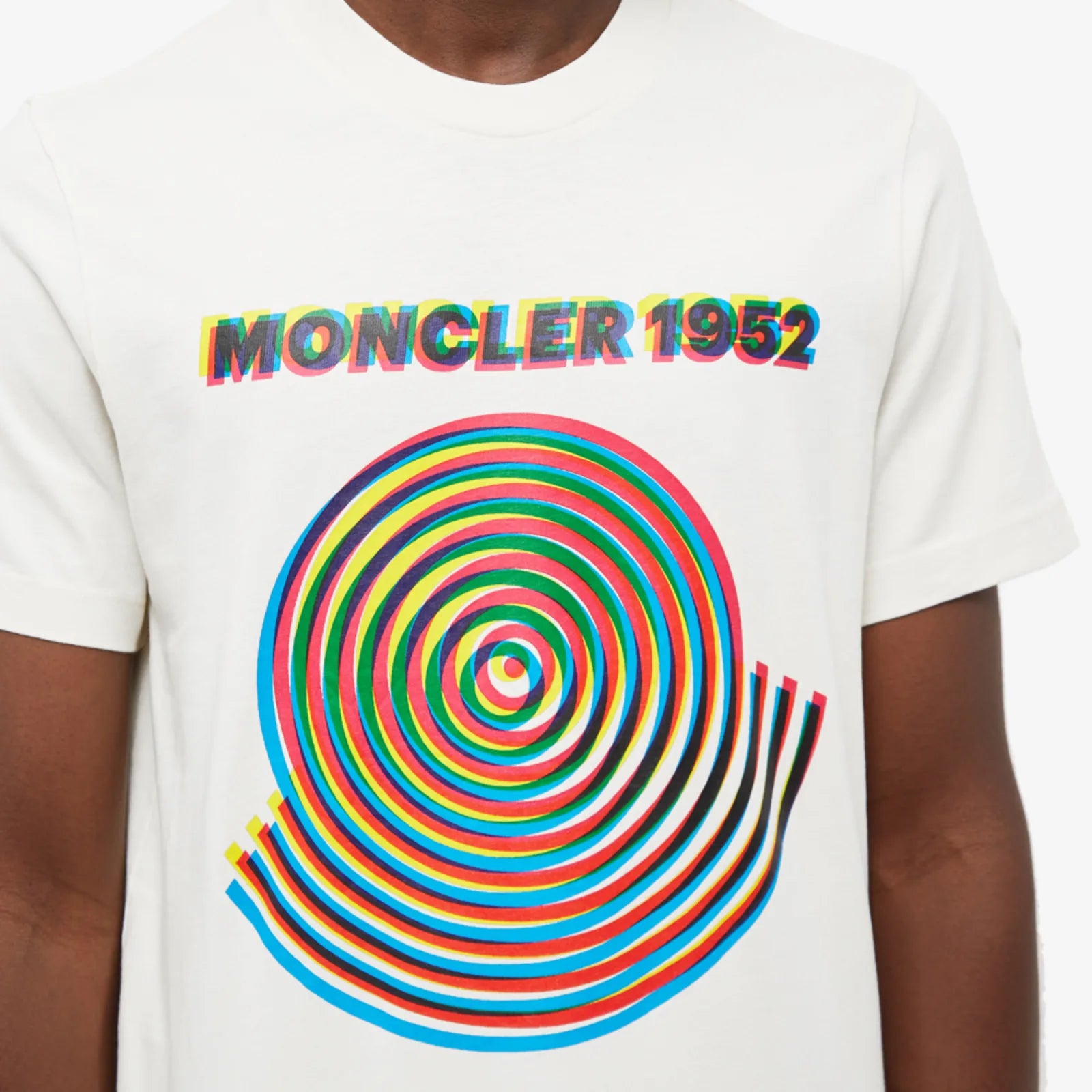 Moncler Genius Spiral Logo T-Shirt for Men - Stylish Cotton Crewneck Tee - Perfect for Casual Wear, Street Style & Everyday Outfits