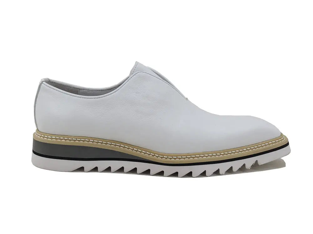 Slip-On Loafers for Men - Lightweight Comfortable Shoes with Contrast Color Sole - Perfect for Casual Wear, Office & Travel
