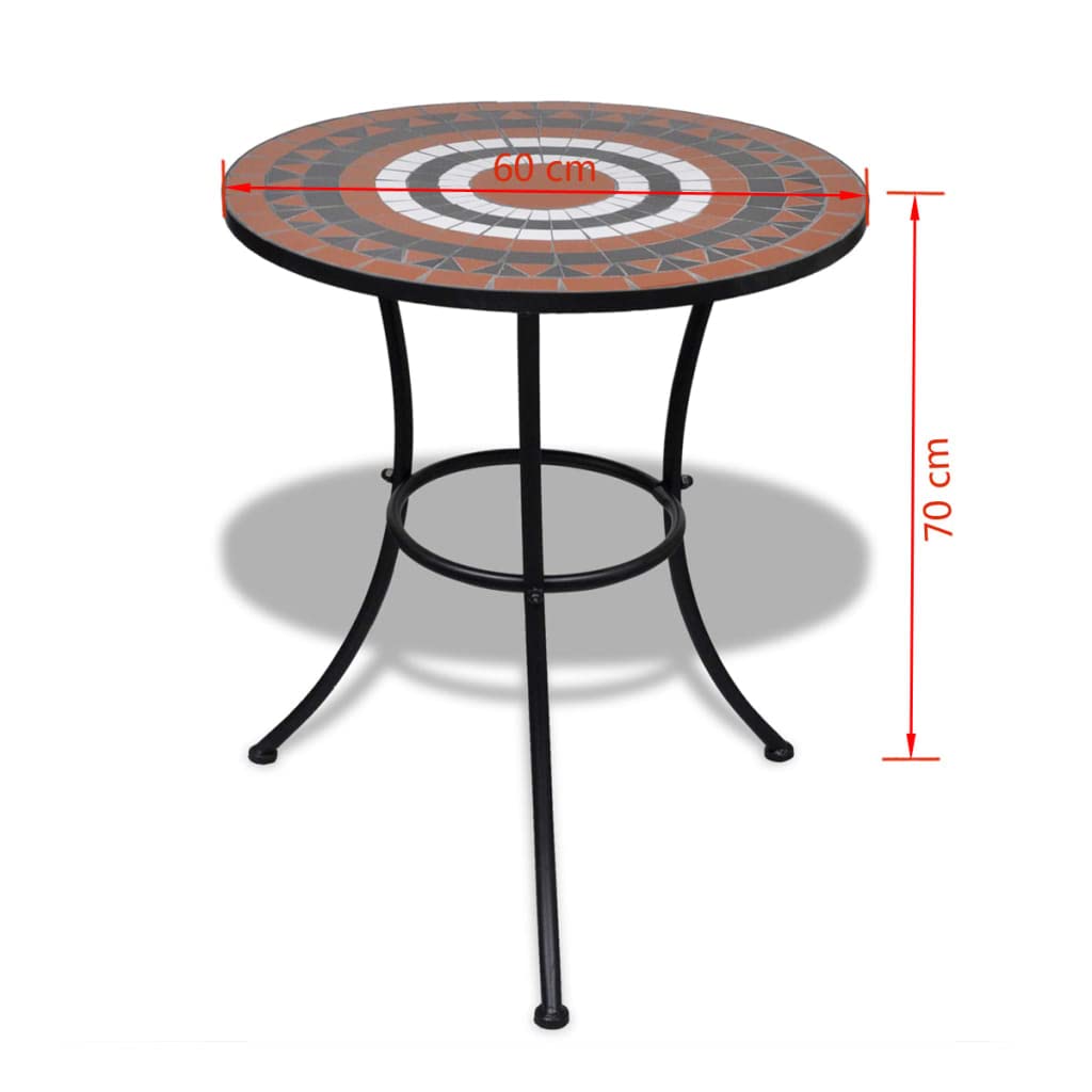 CHARMMA Mosaic Bistro Table - 23.6
